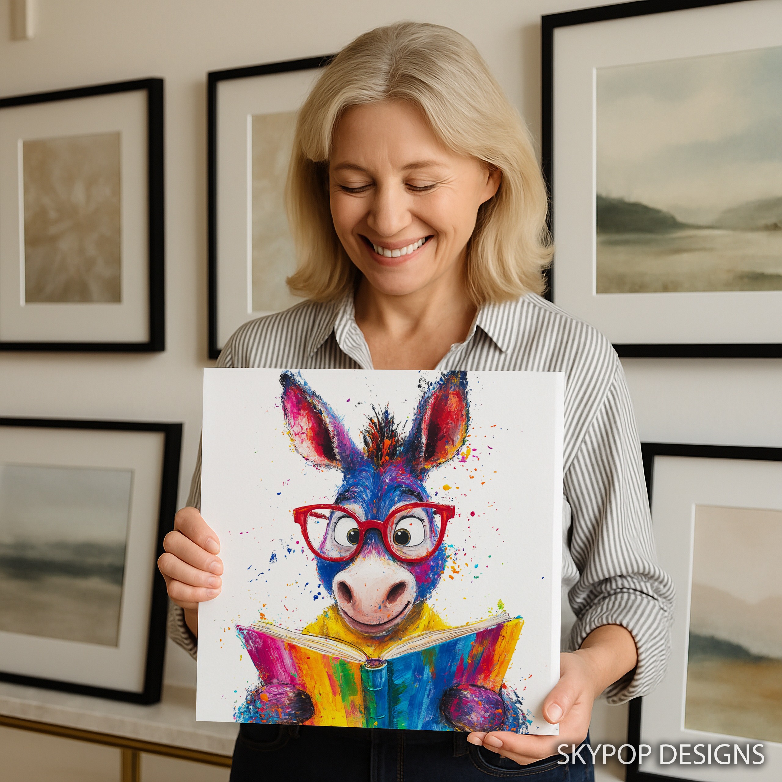 3.jpg Colorful Donkey Art
