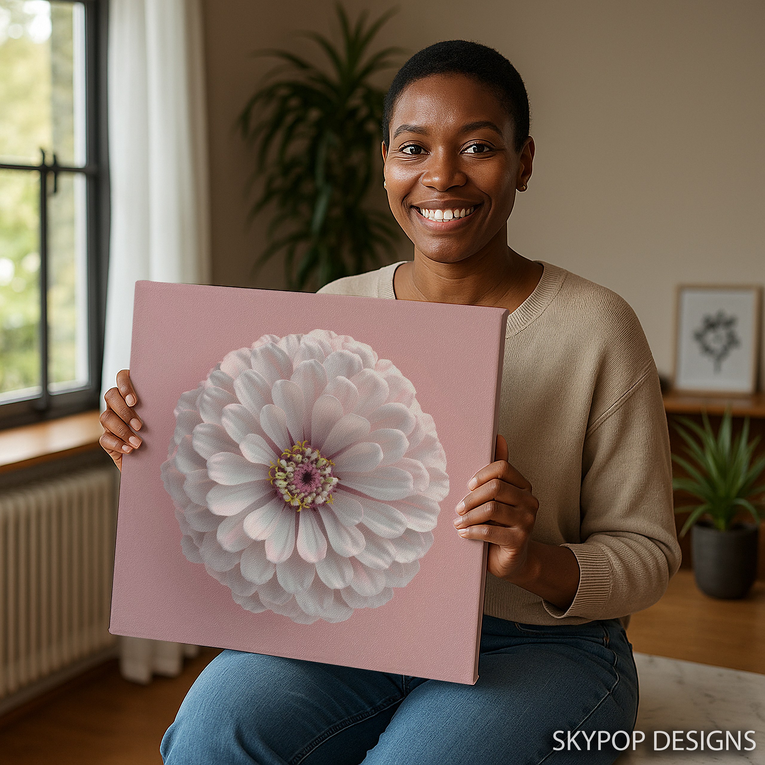 3.jpg Zinnia Bloom Art