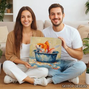 Goldfish Bowl Painting Art