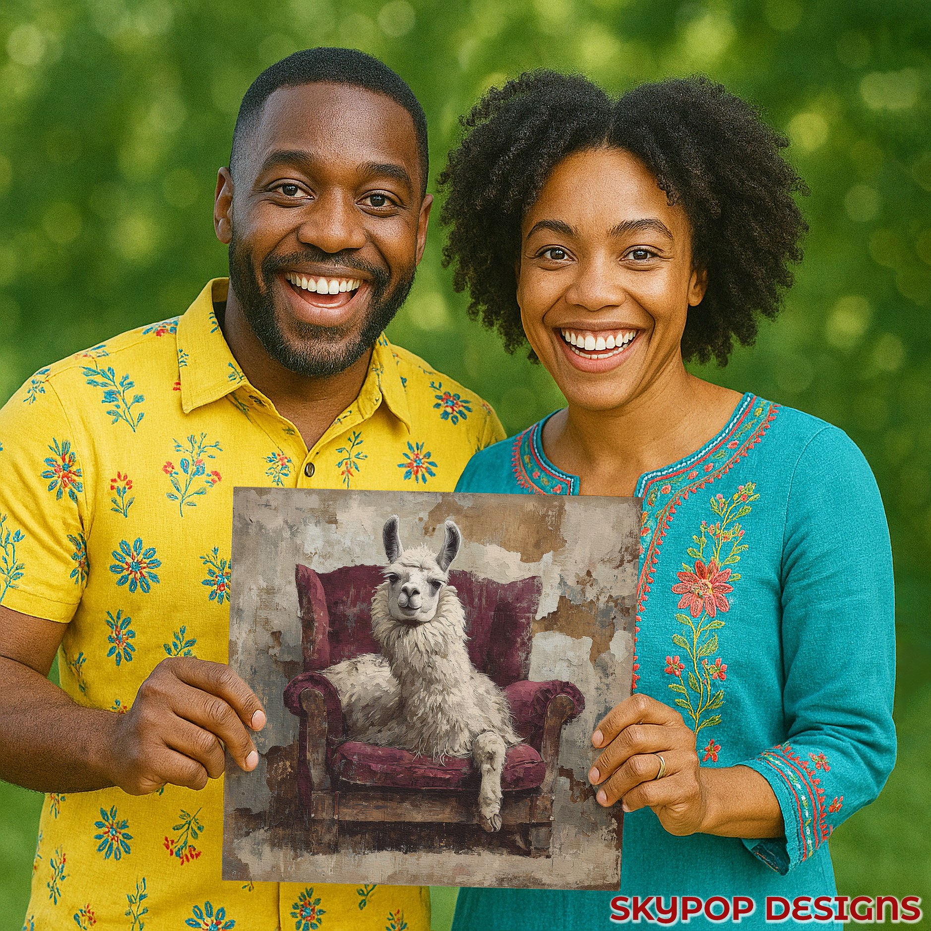 3.jpg Llama Armchair Art