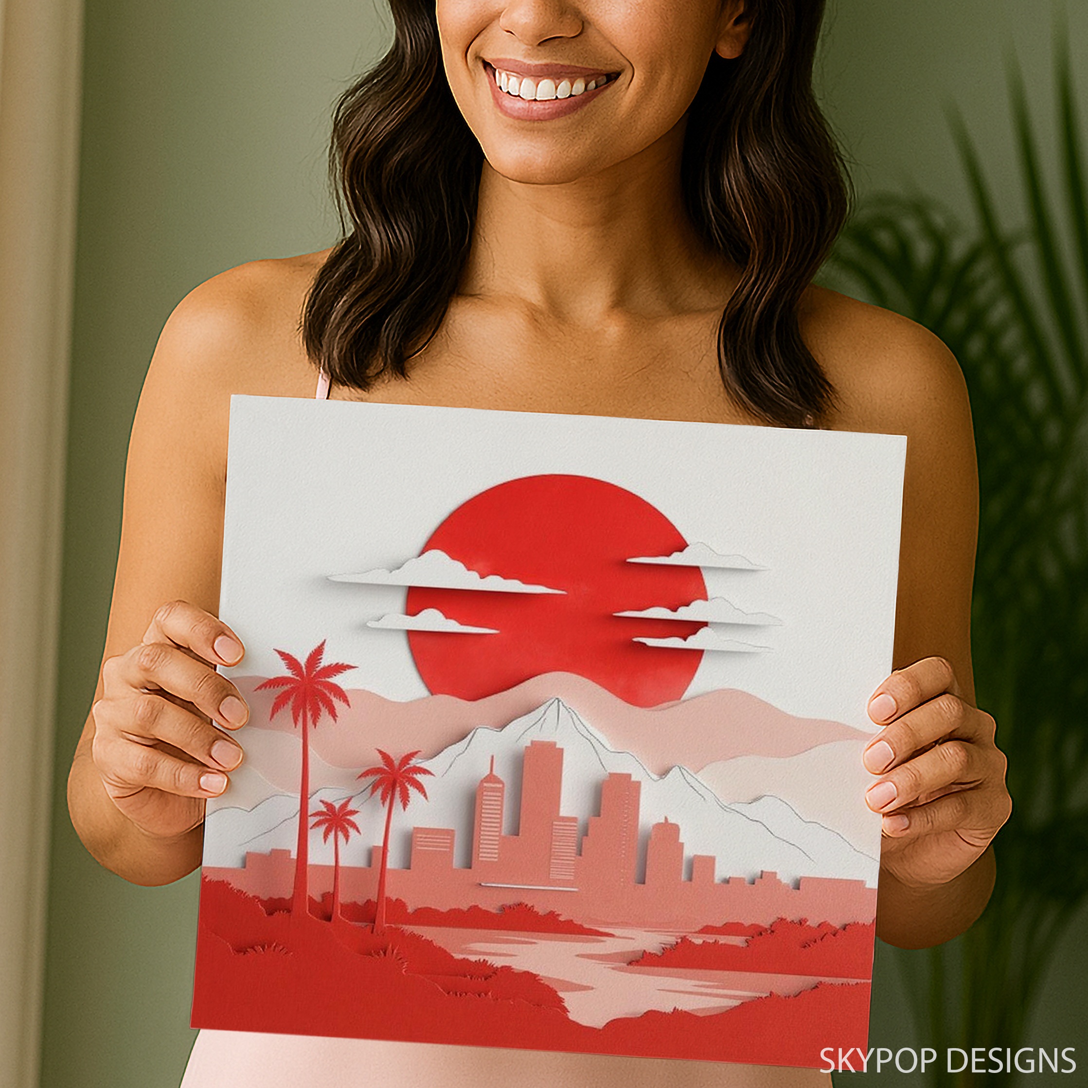 3.jpg Retro Sunset City Art
