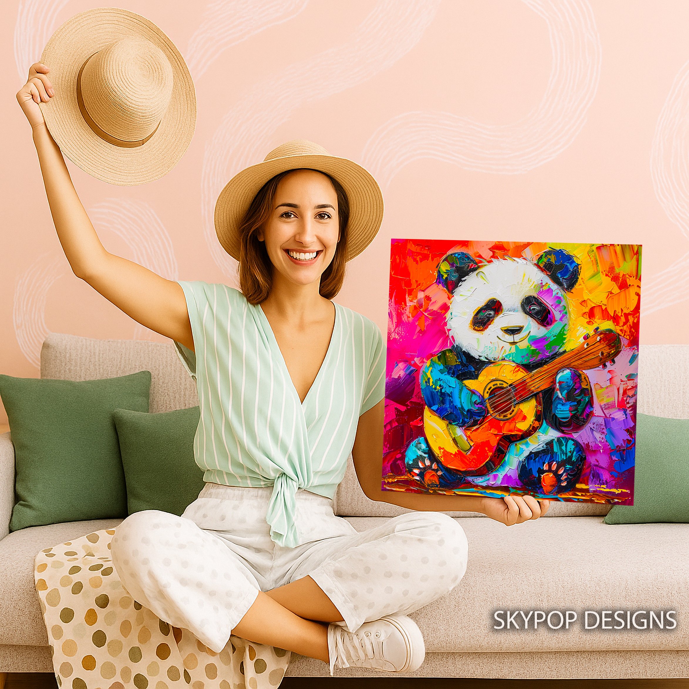 3.jpg Panda Guitar Art