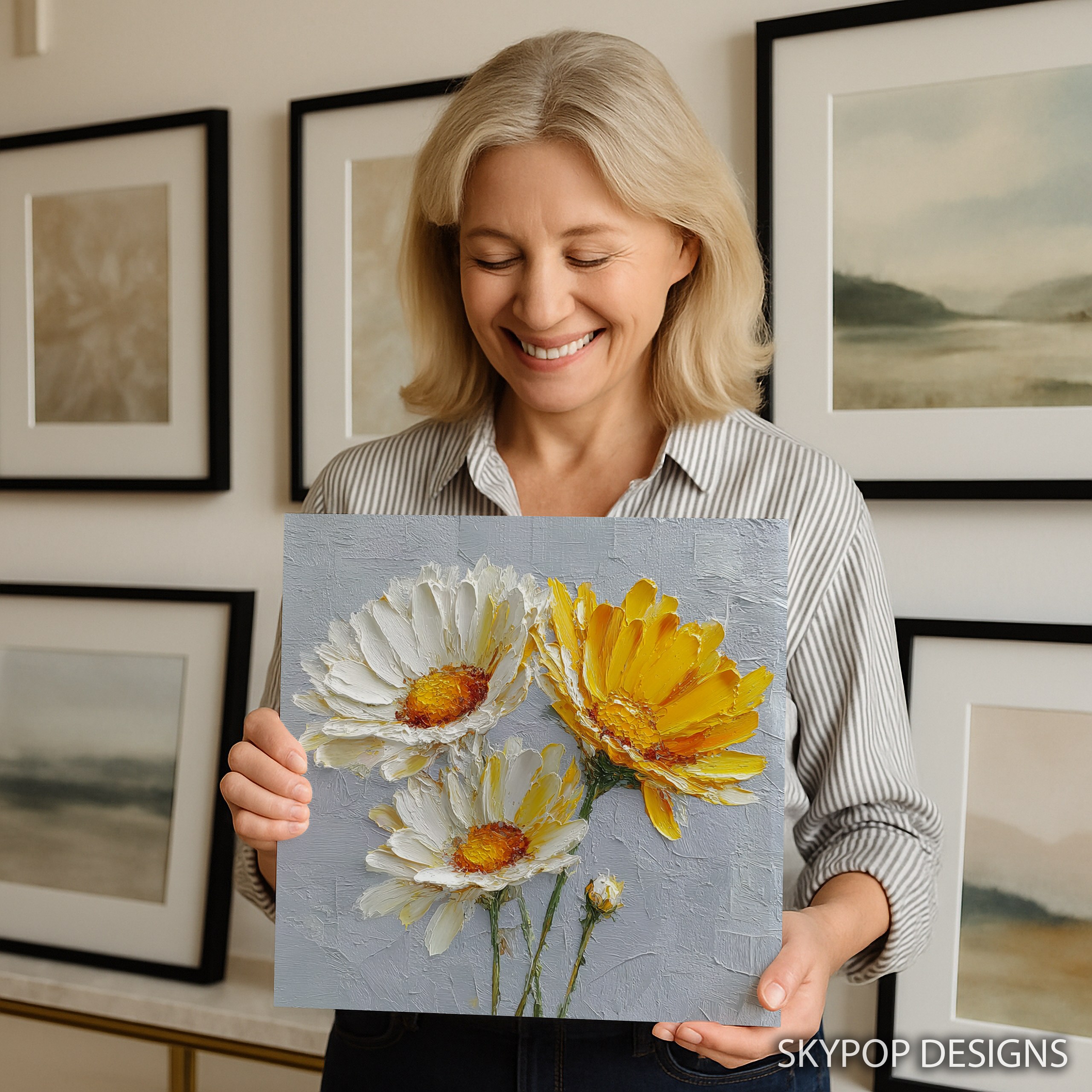 3.jpg Daisy and Sunflower Art