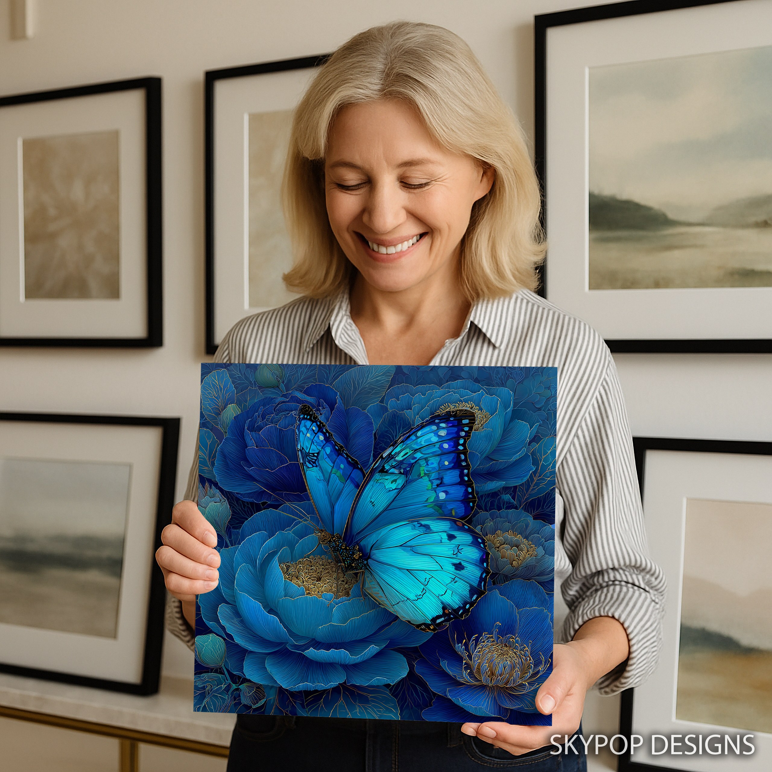 3.jpg Blue Butterfly Art