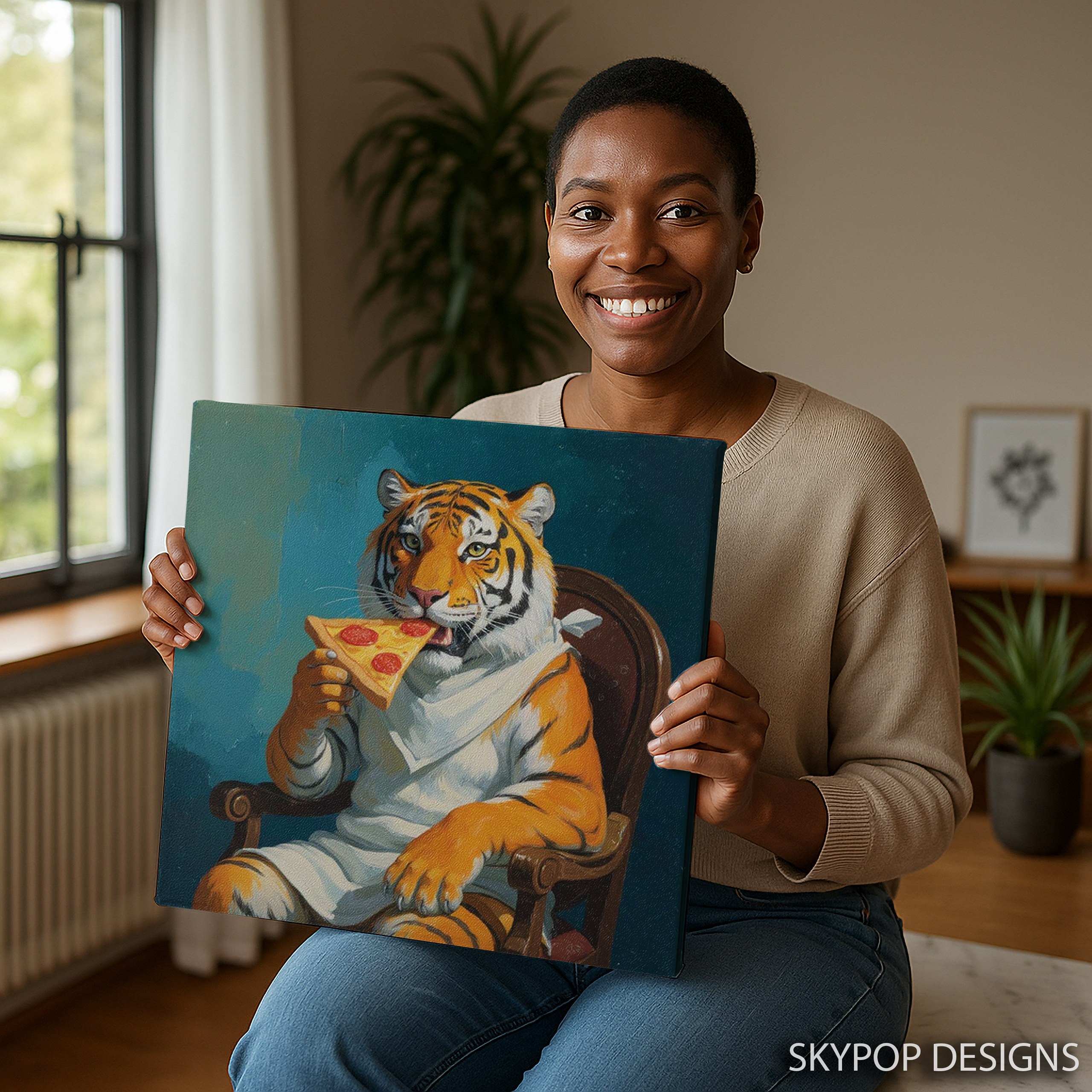 3.jpg Tiger Pizza Art