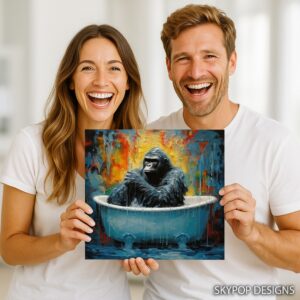 Gorilla Art Canvas or Poster