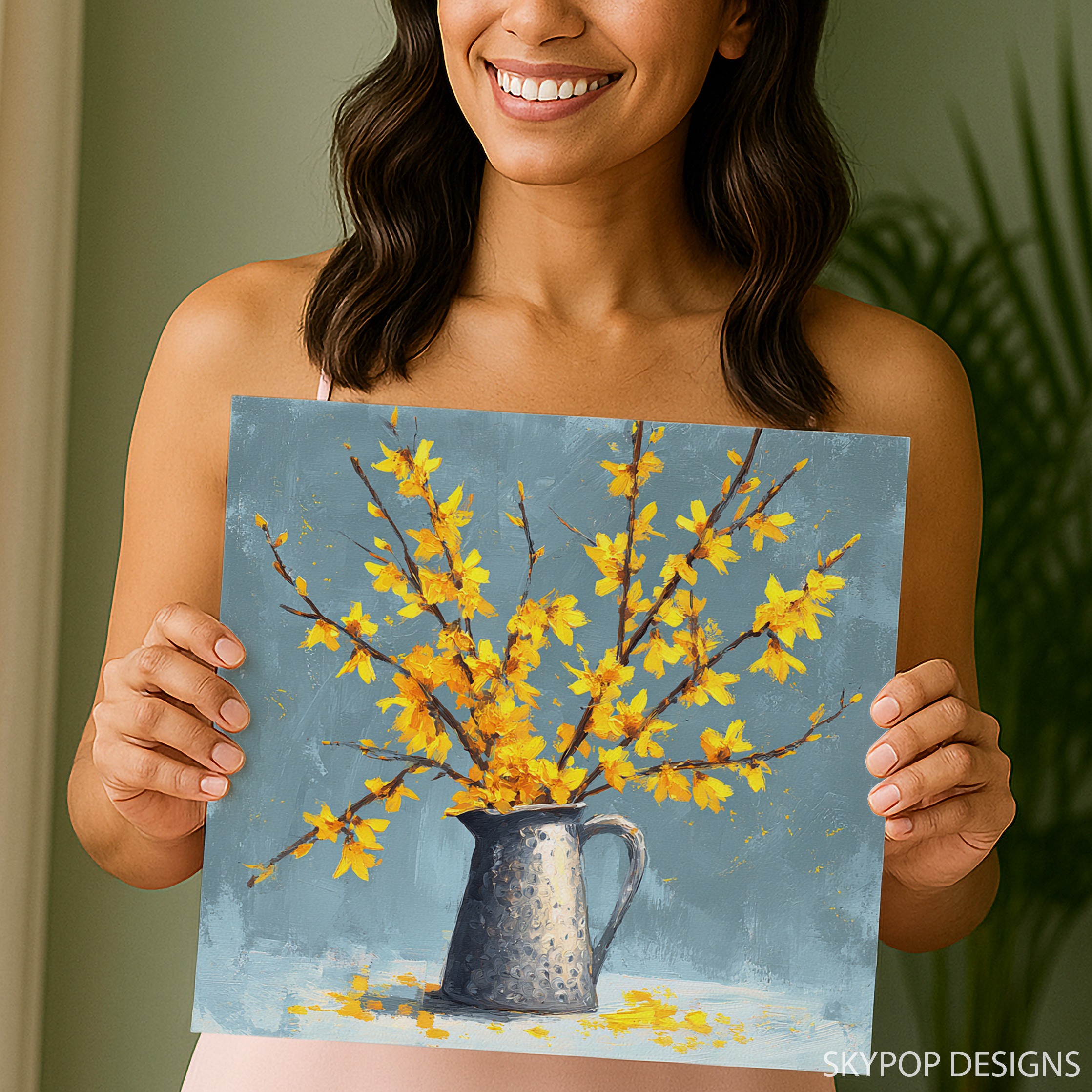 3.jpg Forsythia Pitcher Art