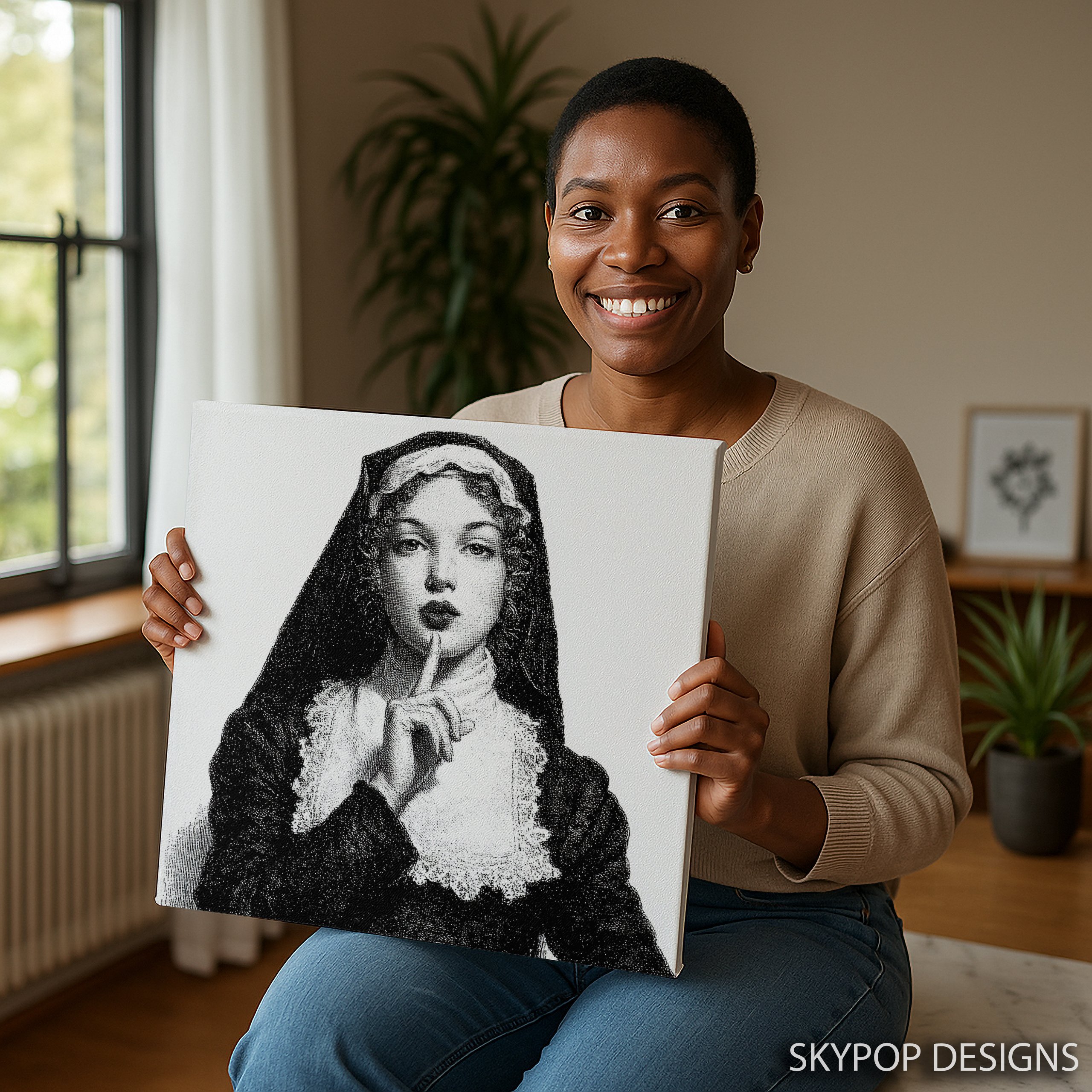 3.jpg Mysterious Nun Art