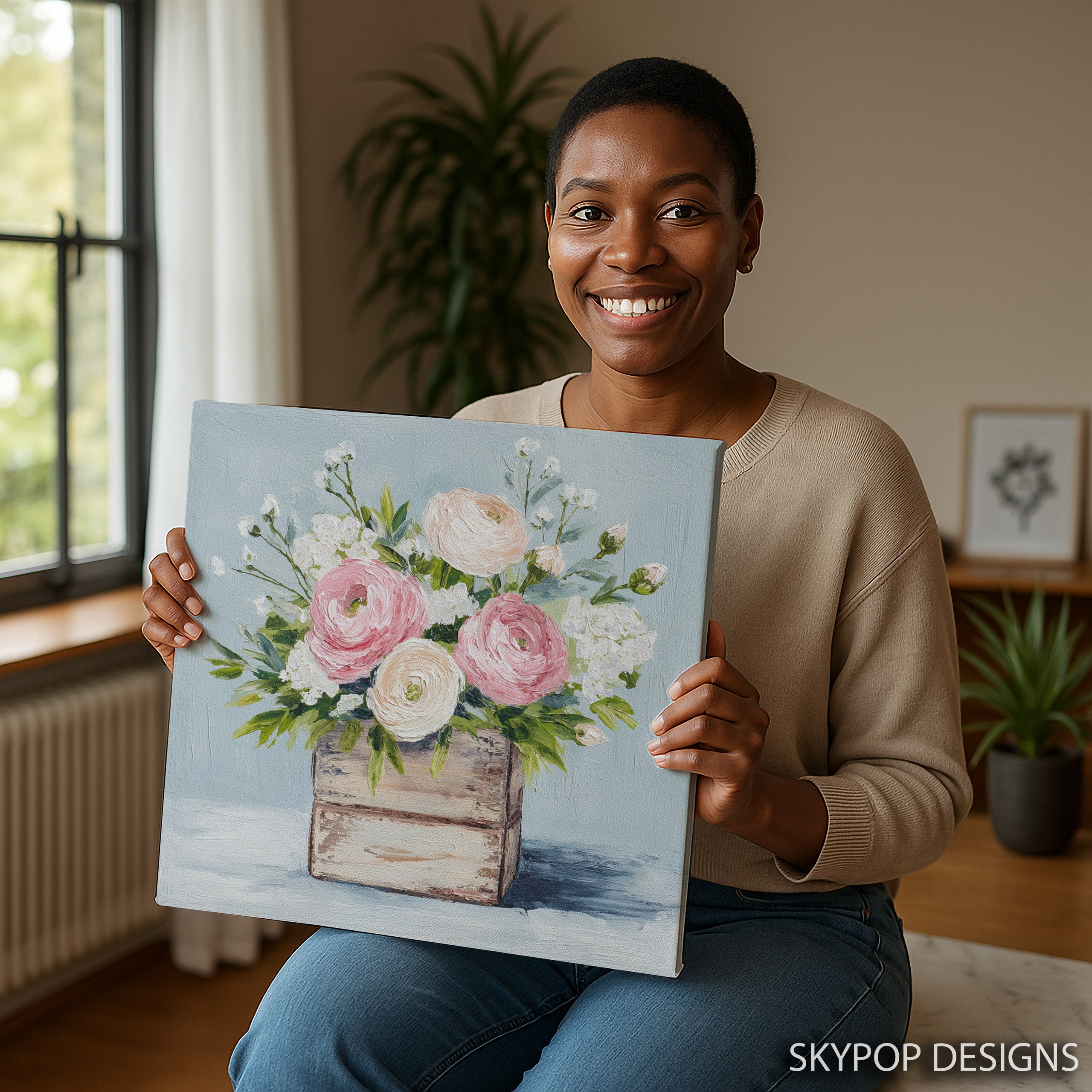 3.jpg Rustic Ranunculus Bouquet Art