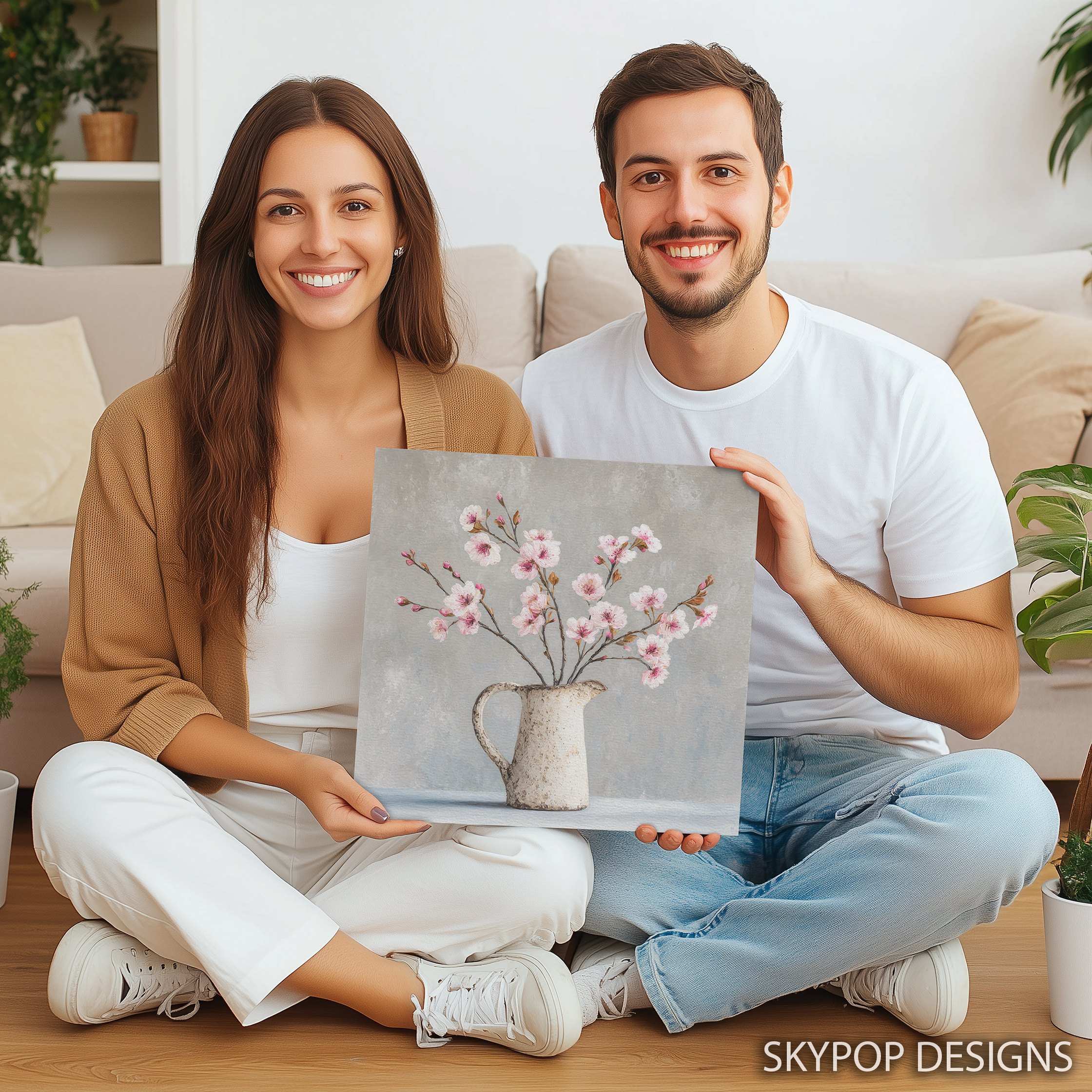 3.jpg Cherry Blossom Pitcher Art