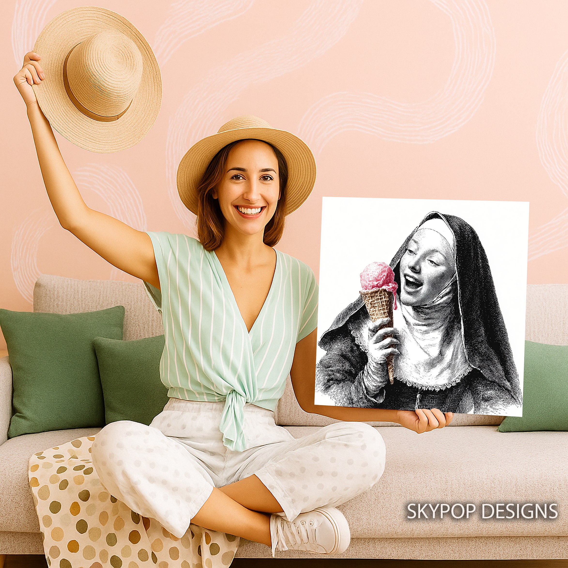 3.jpg Joyful Nun Ice Cream Art
