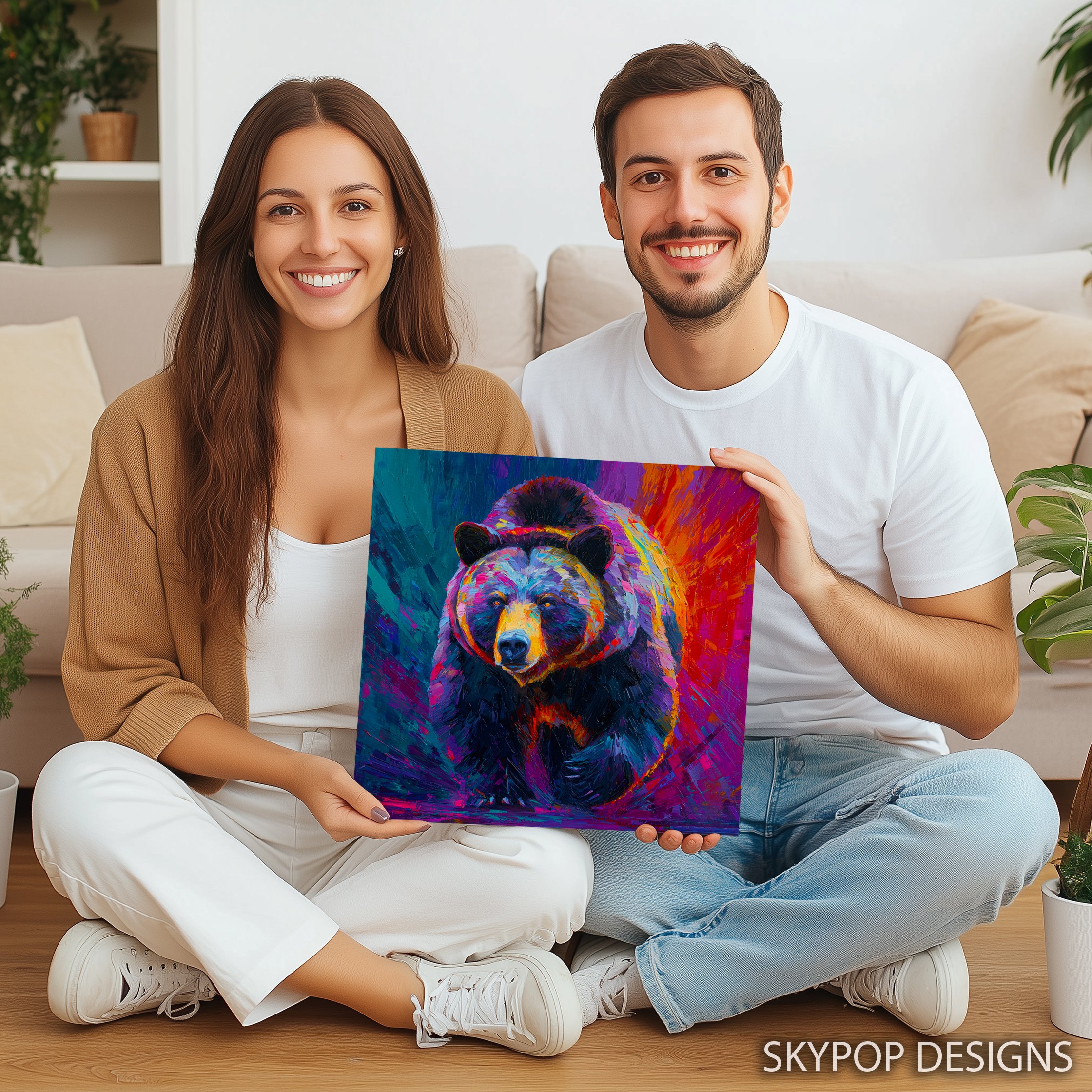 3.jpg Colorful Bear Art