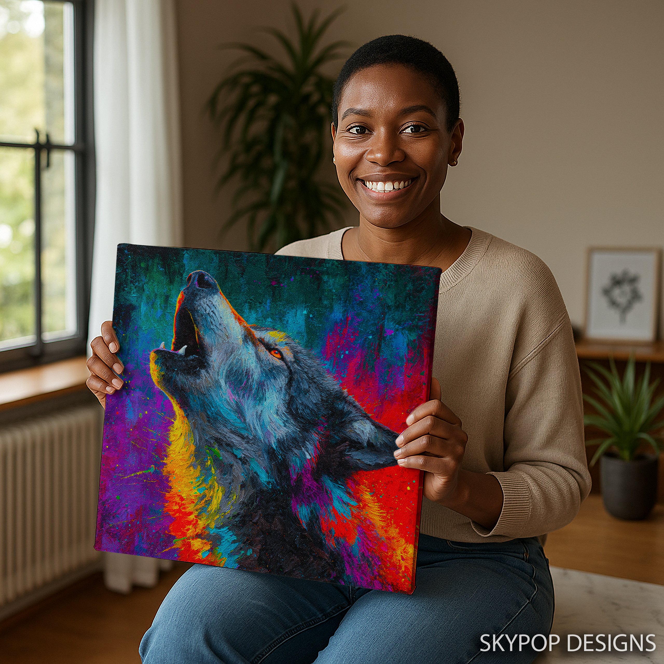 3.jpg Colorful Wolf Art