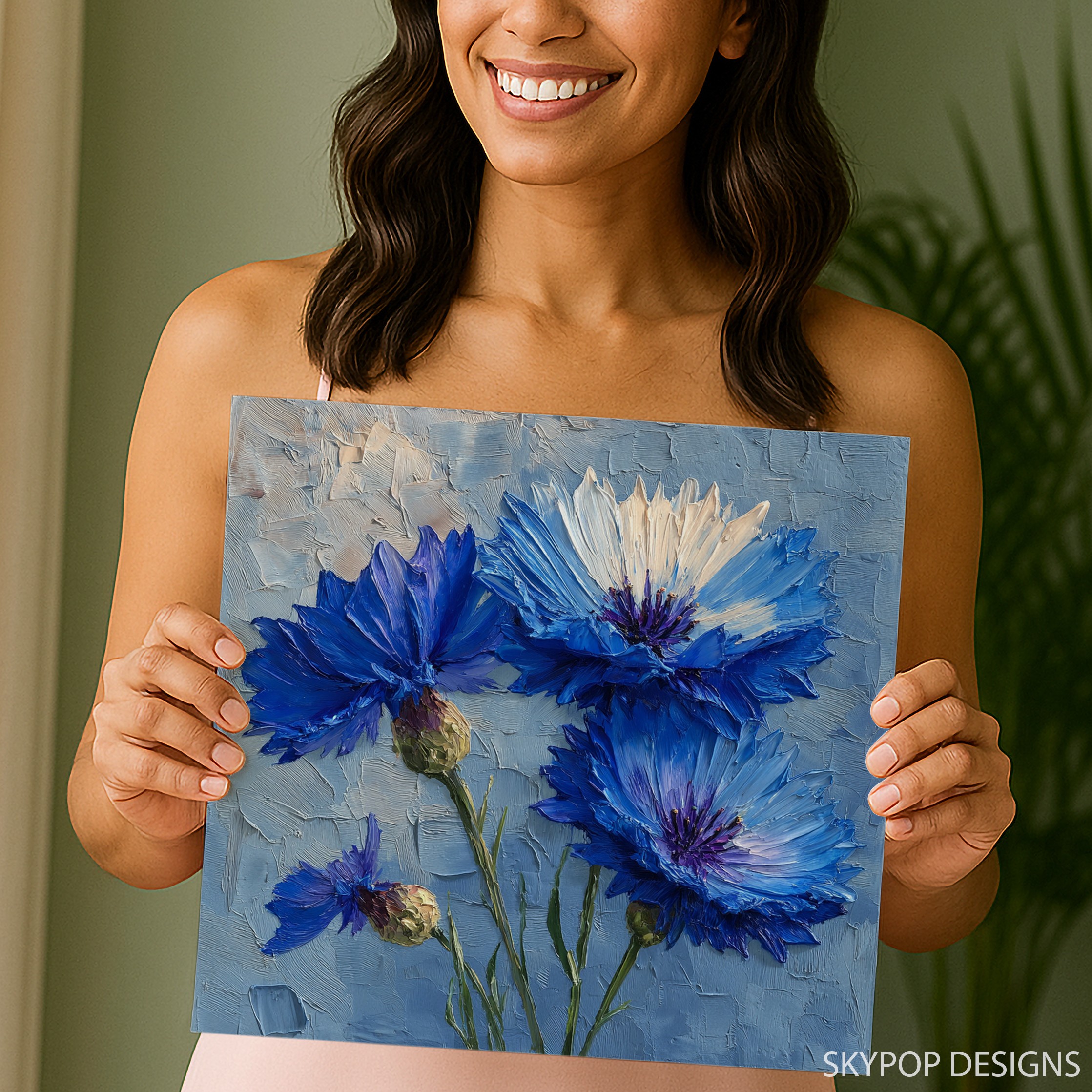 3.jpg Blue Cornflower Art