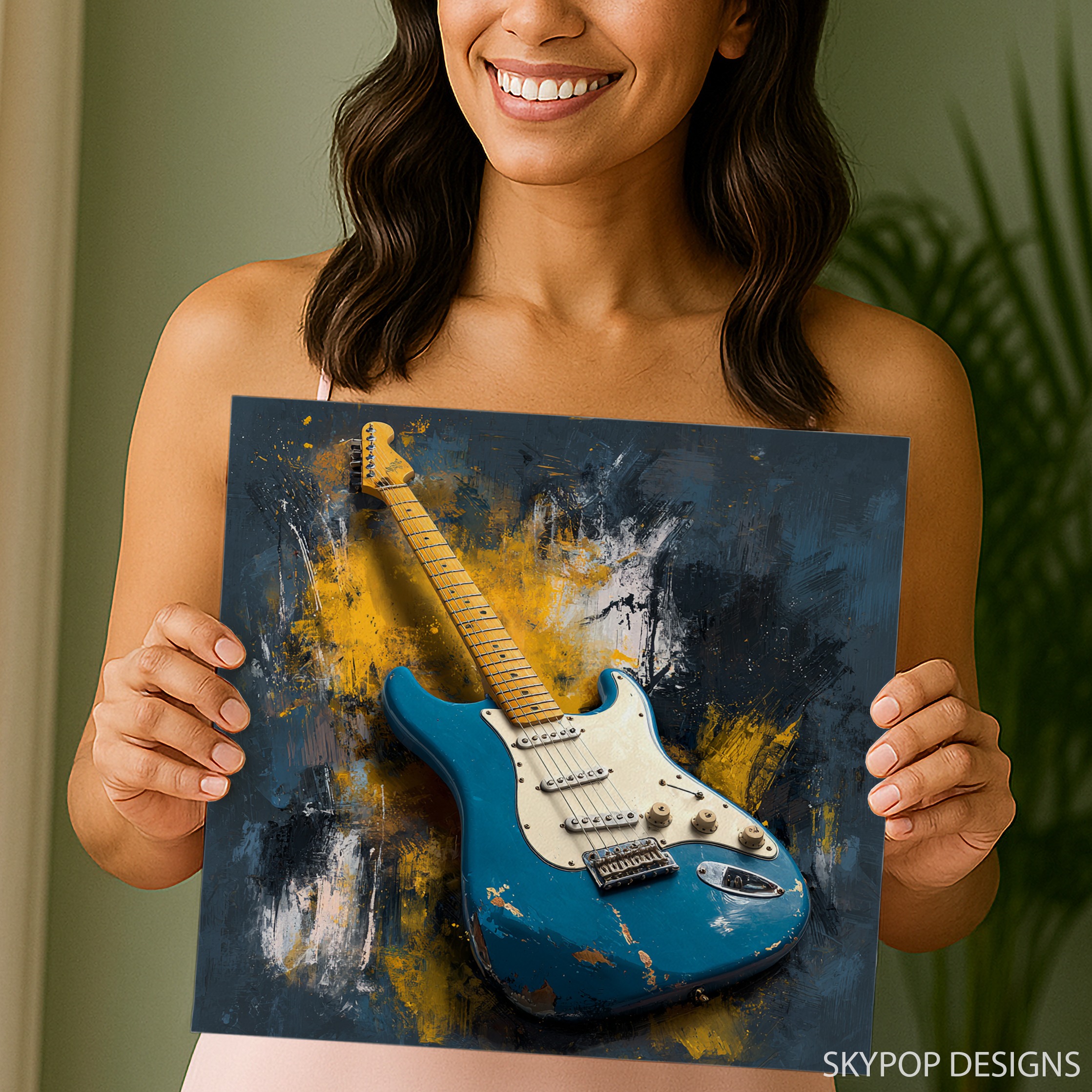 3.jpg Electric Guitar Blues Art
