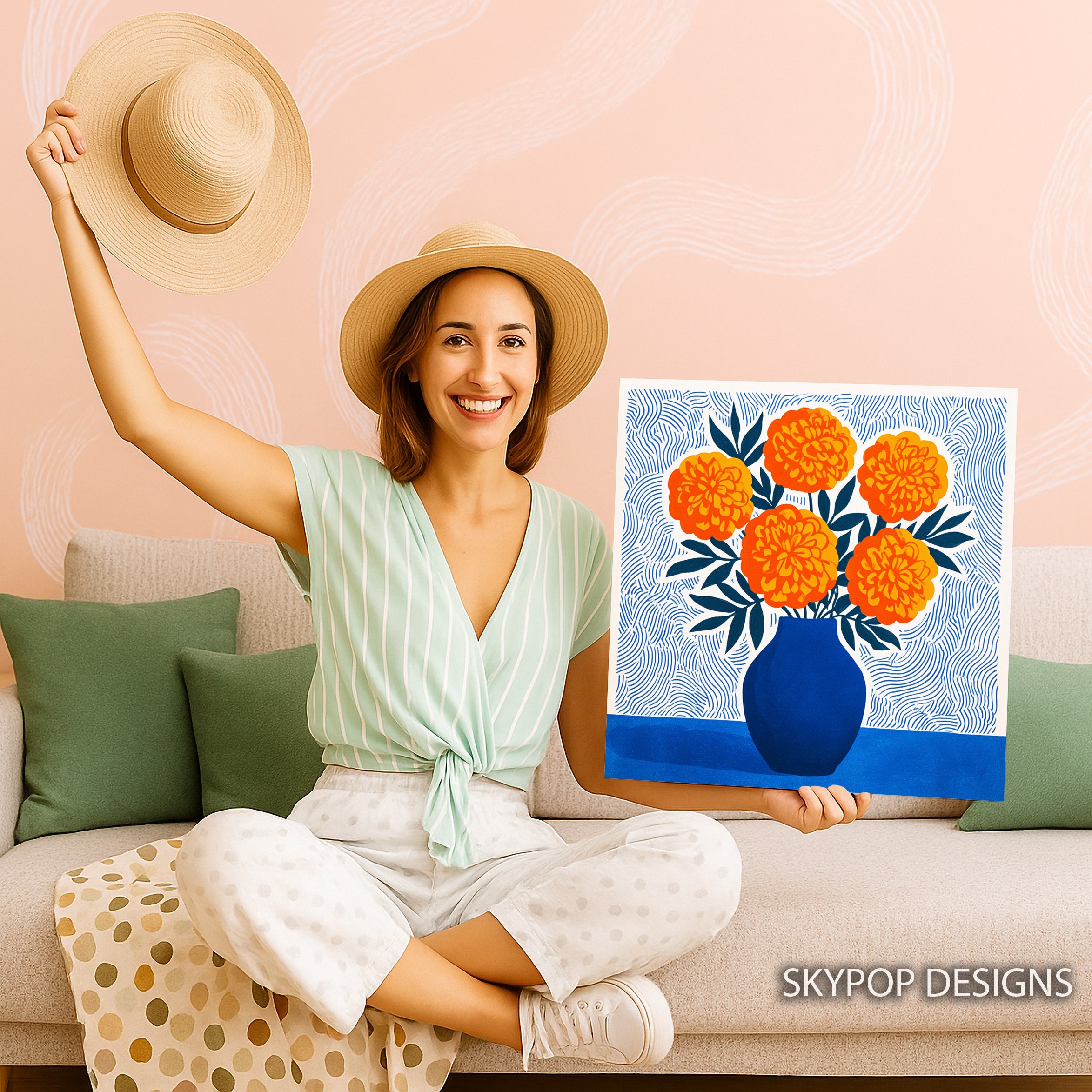 3.jpg Marigold Bouquet Art