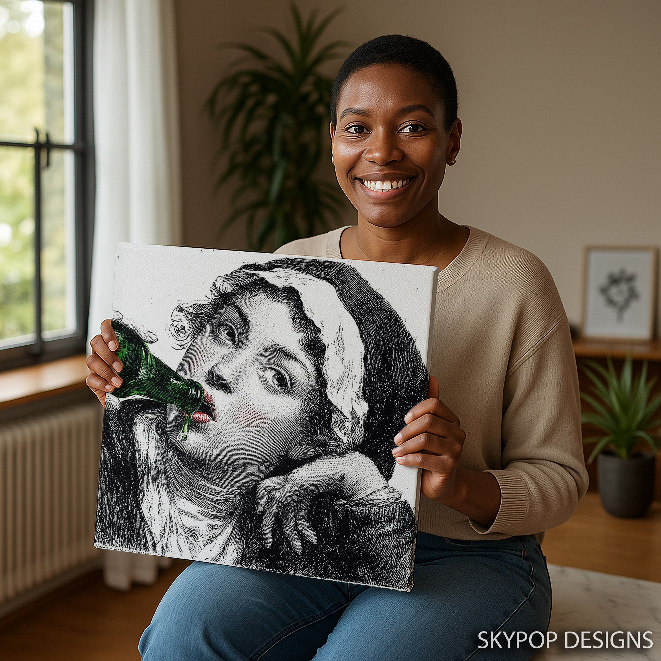 3.jpg Vintage Bottle Feeding Art