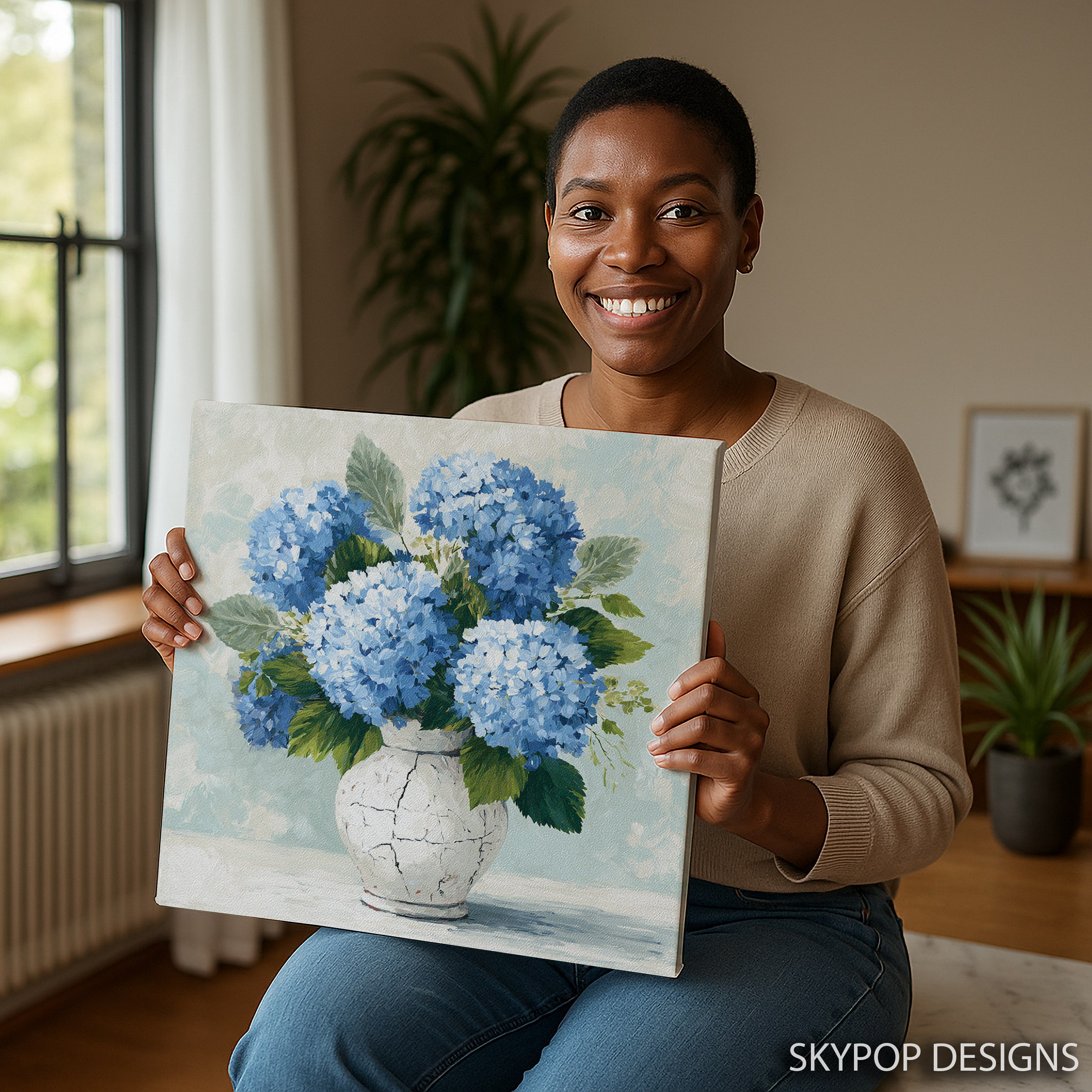 3.jpg Blue Hydrangea Art
