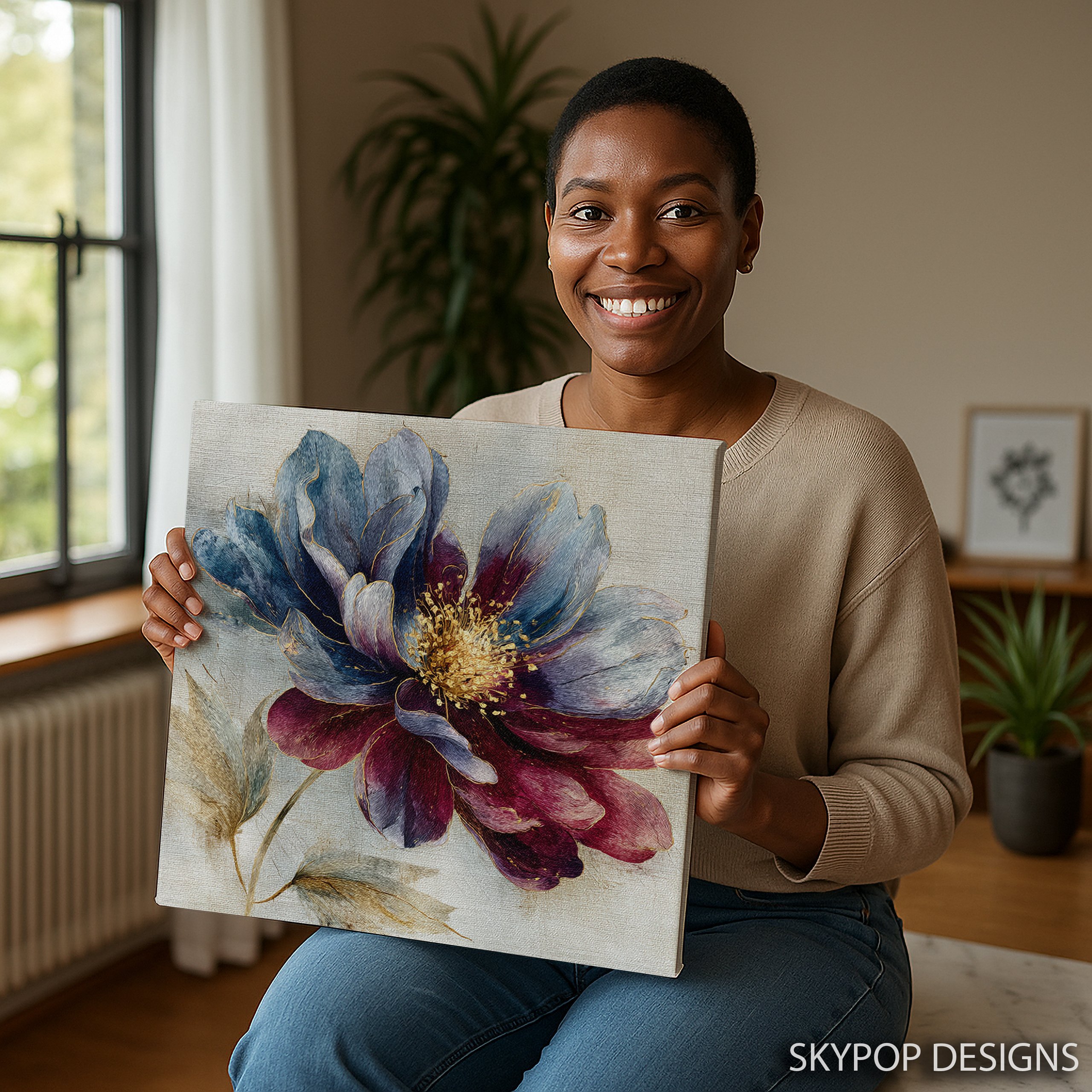 3.jpg Elegant Blue Peony Art