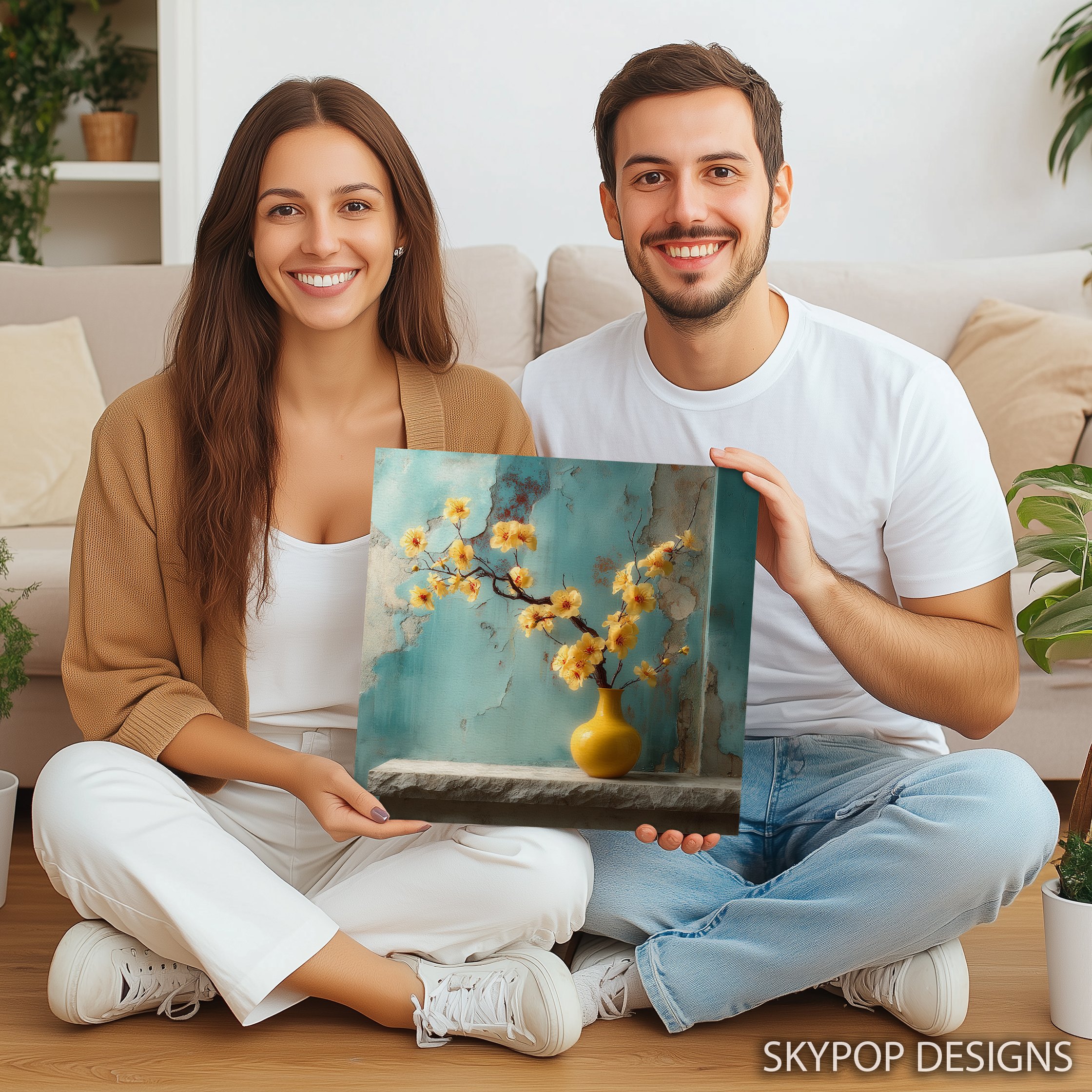 3.jpg Yellow Blossom Branch Art