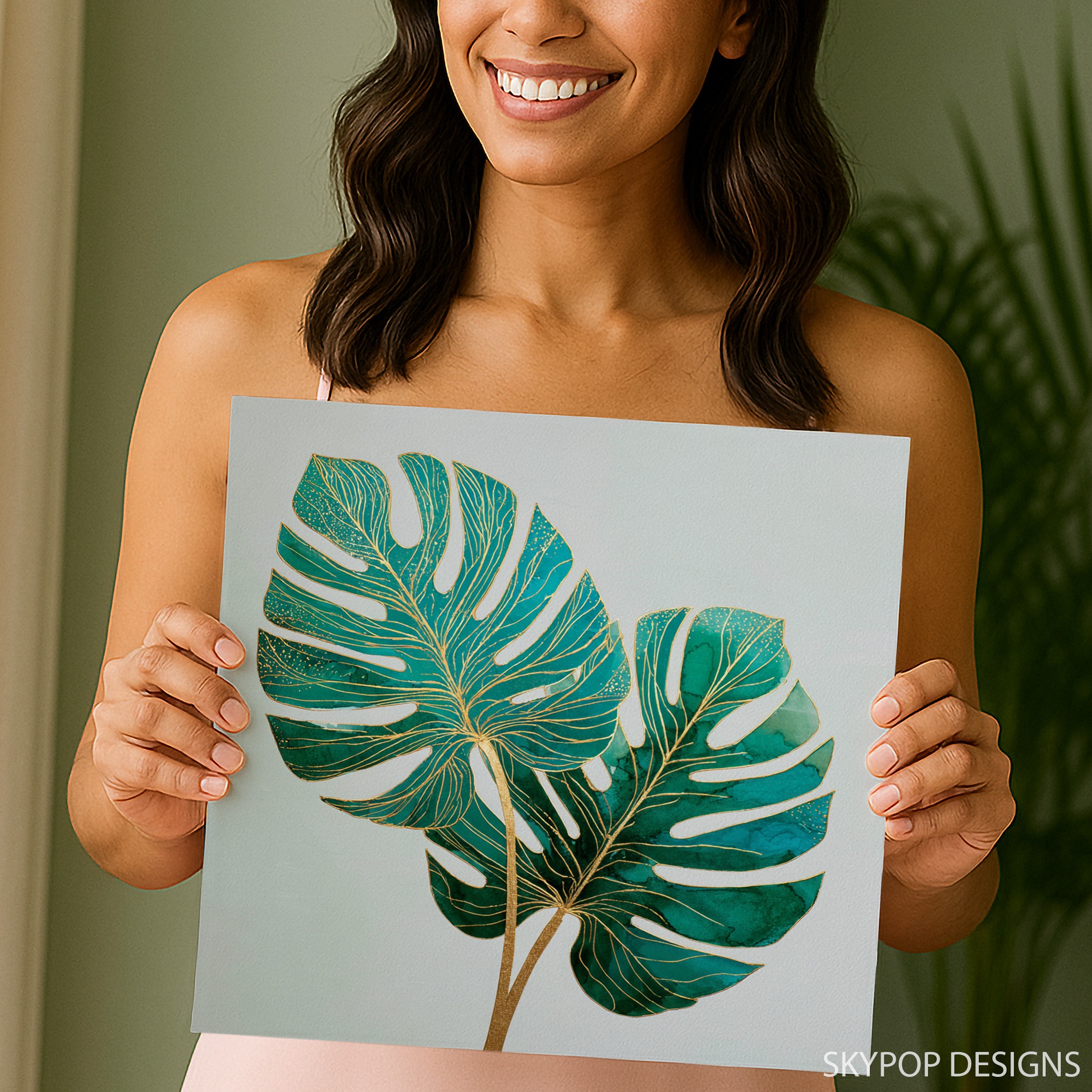 3.jpg Monstera Leaf Art