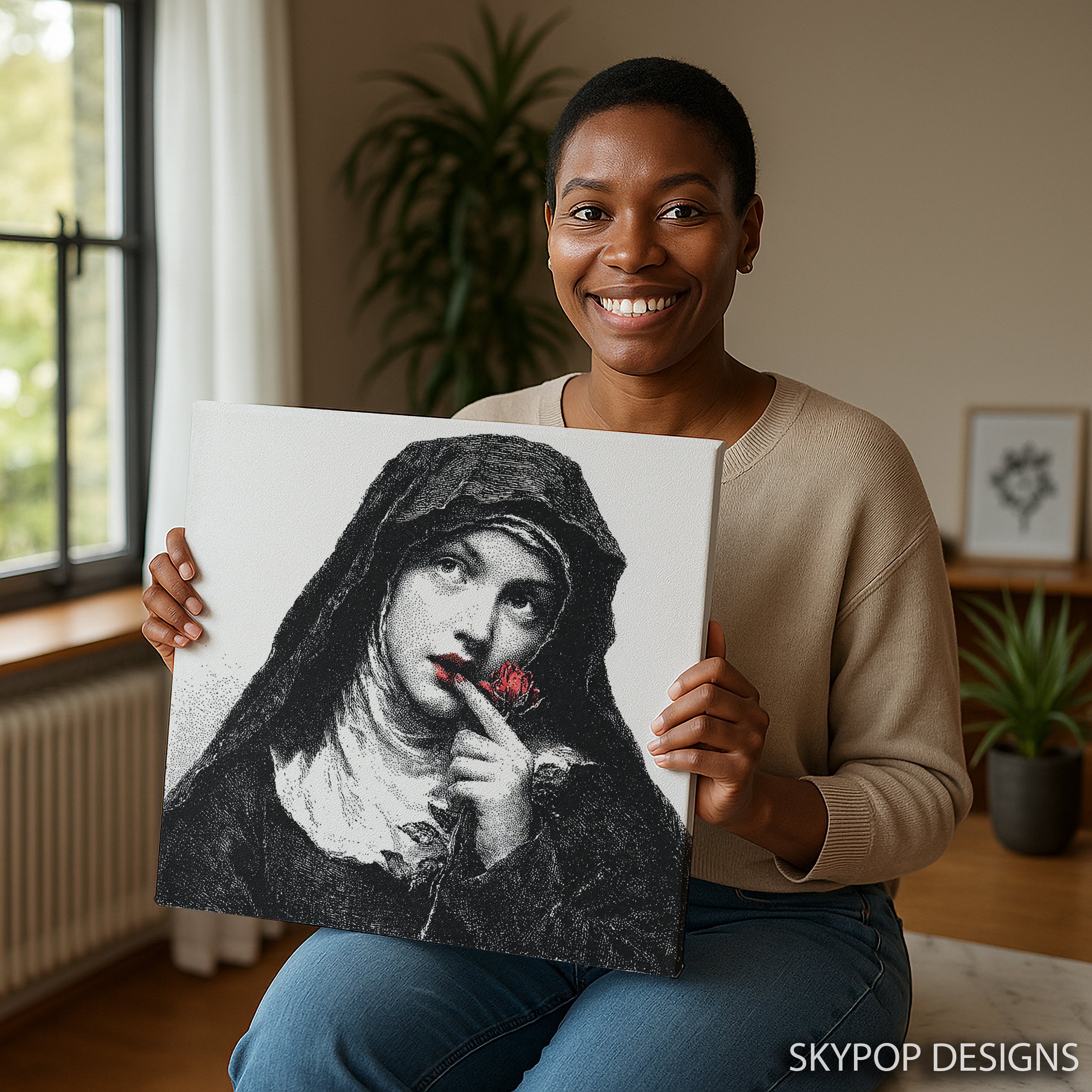 3.jpg Red Rose Portrait Art