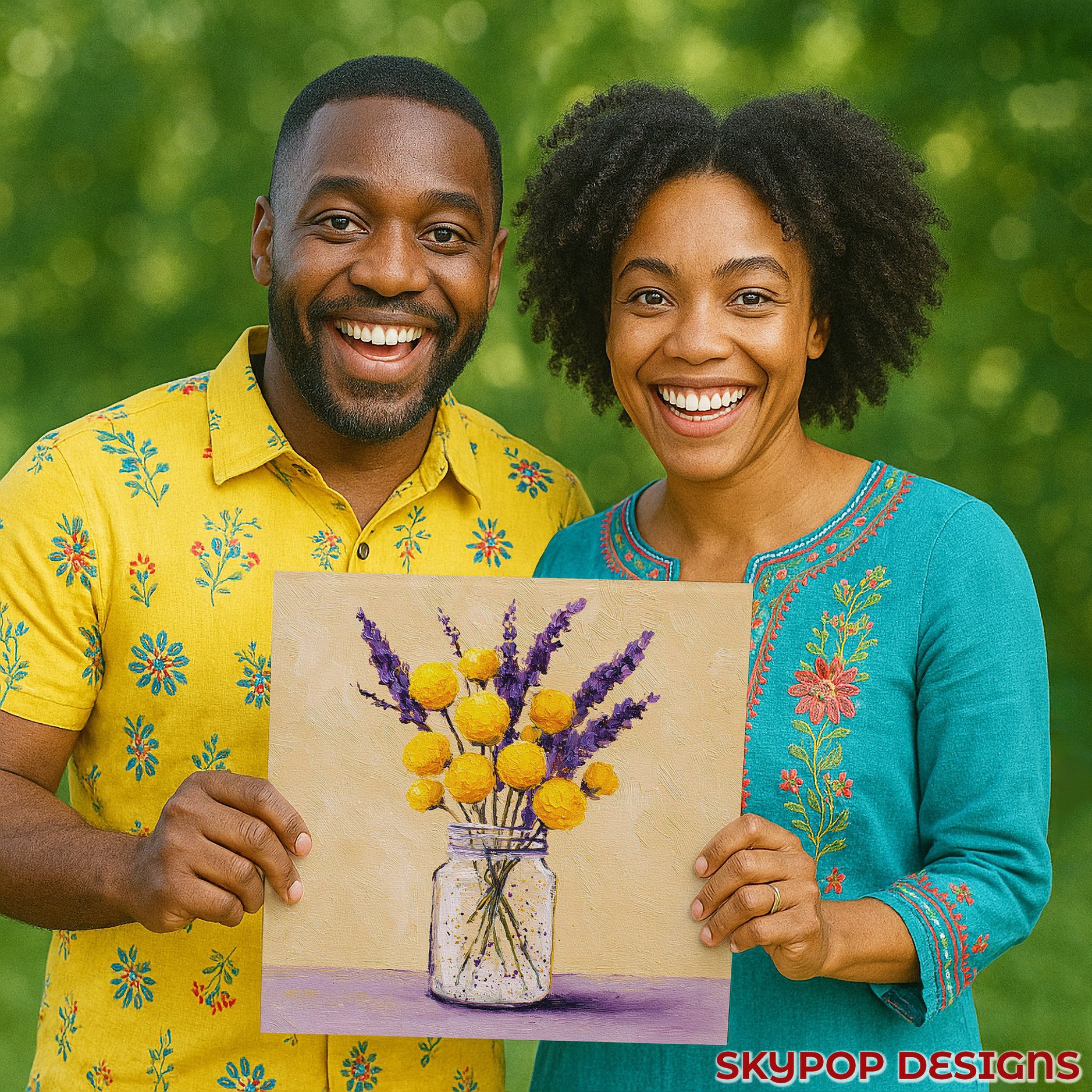 3.jpg Sunny Lavender Bouquet Art