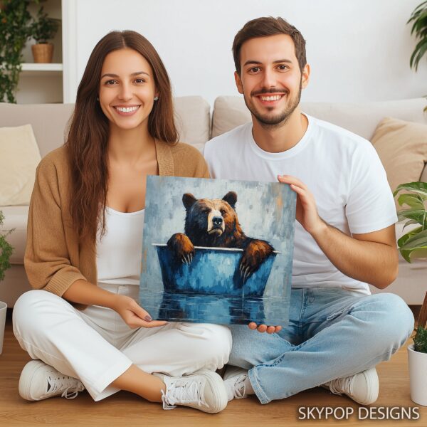 Bear Bath Time Art