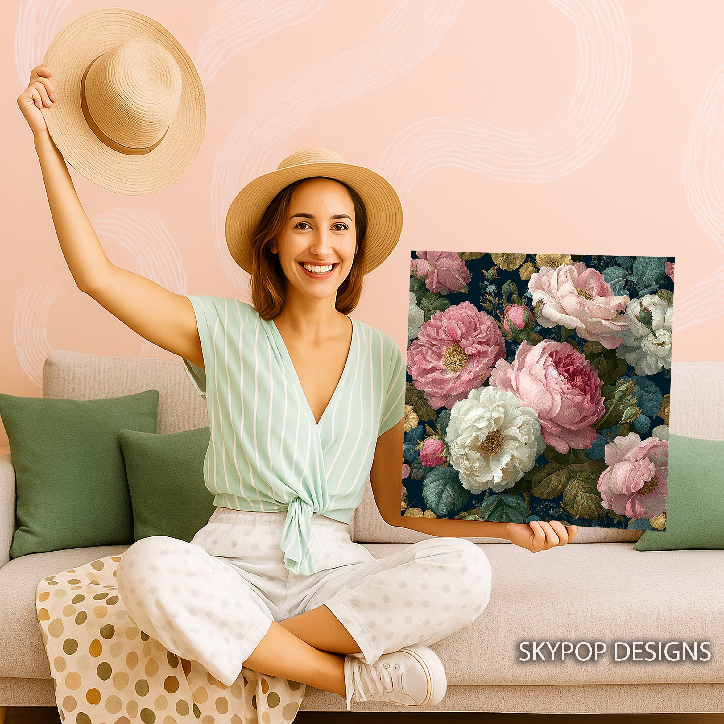 3.jpg Lush Peony Bouquet Art