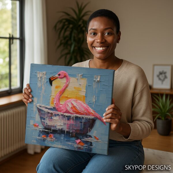 Flamingo Spa Day Art