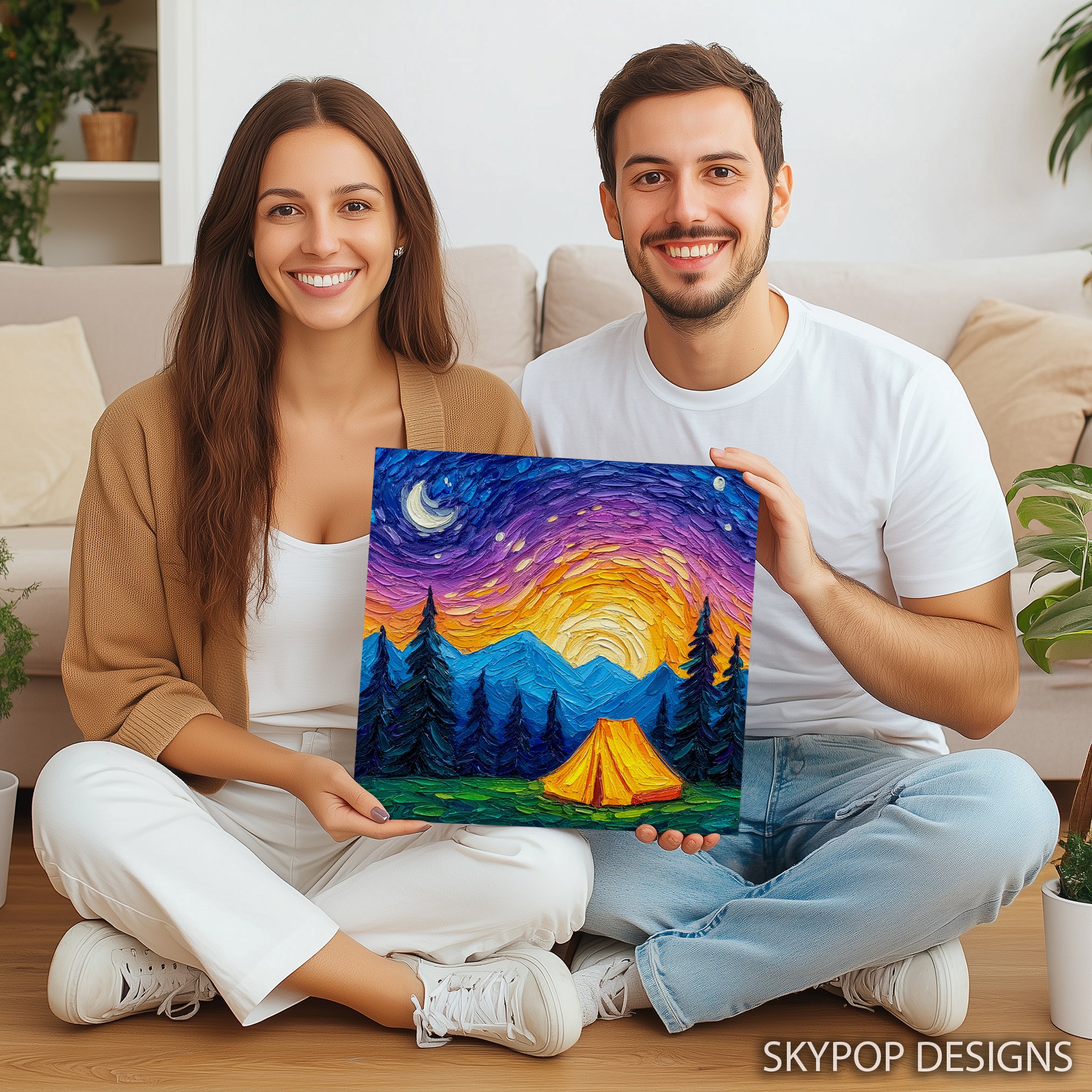 3.jpg Starry Night Camping Art