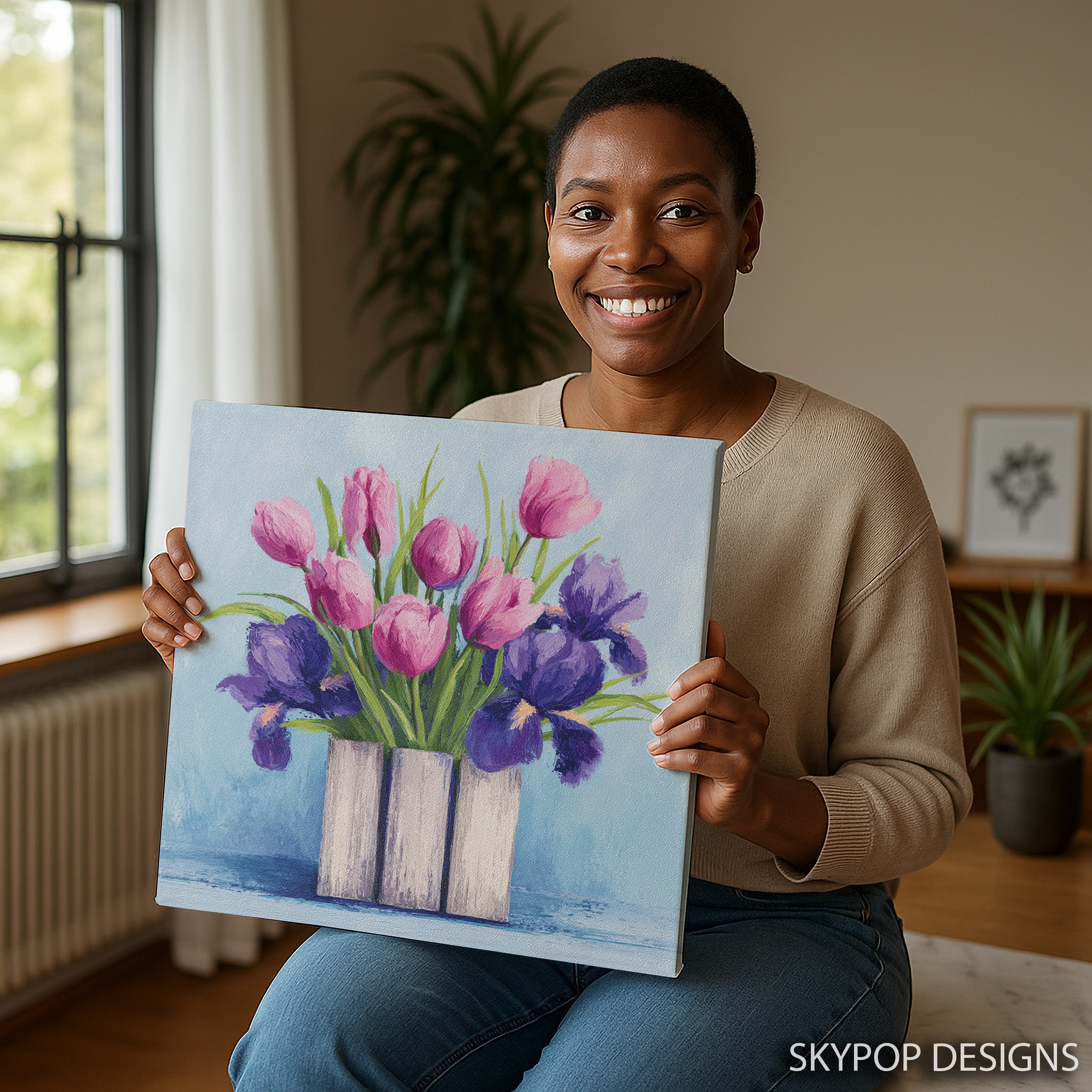 3.jpg Tulip and Iris Bouquet Art