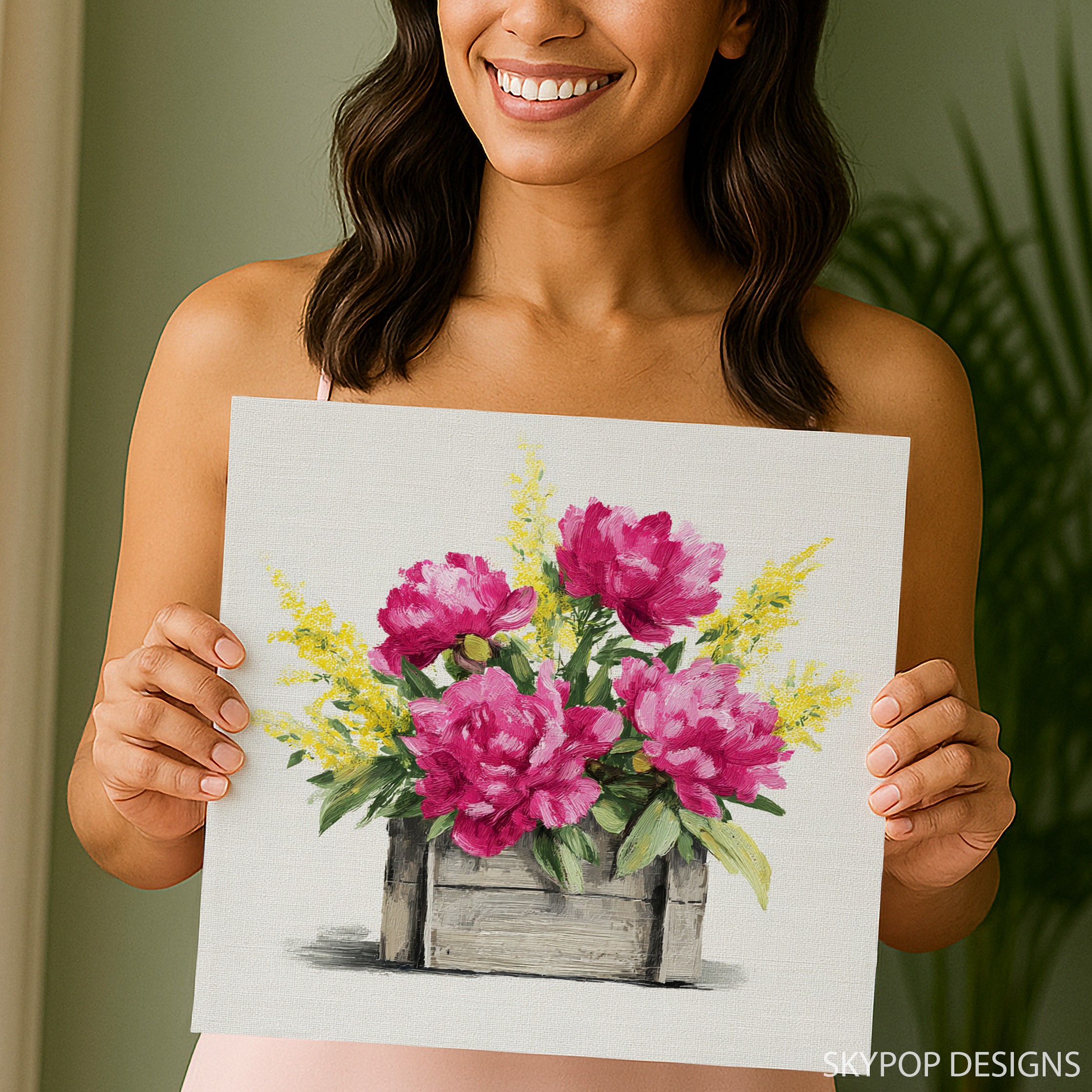 3.jpg Rustic Peony Bouquet Art