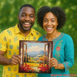 Tuscan Window View Art