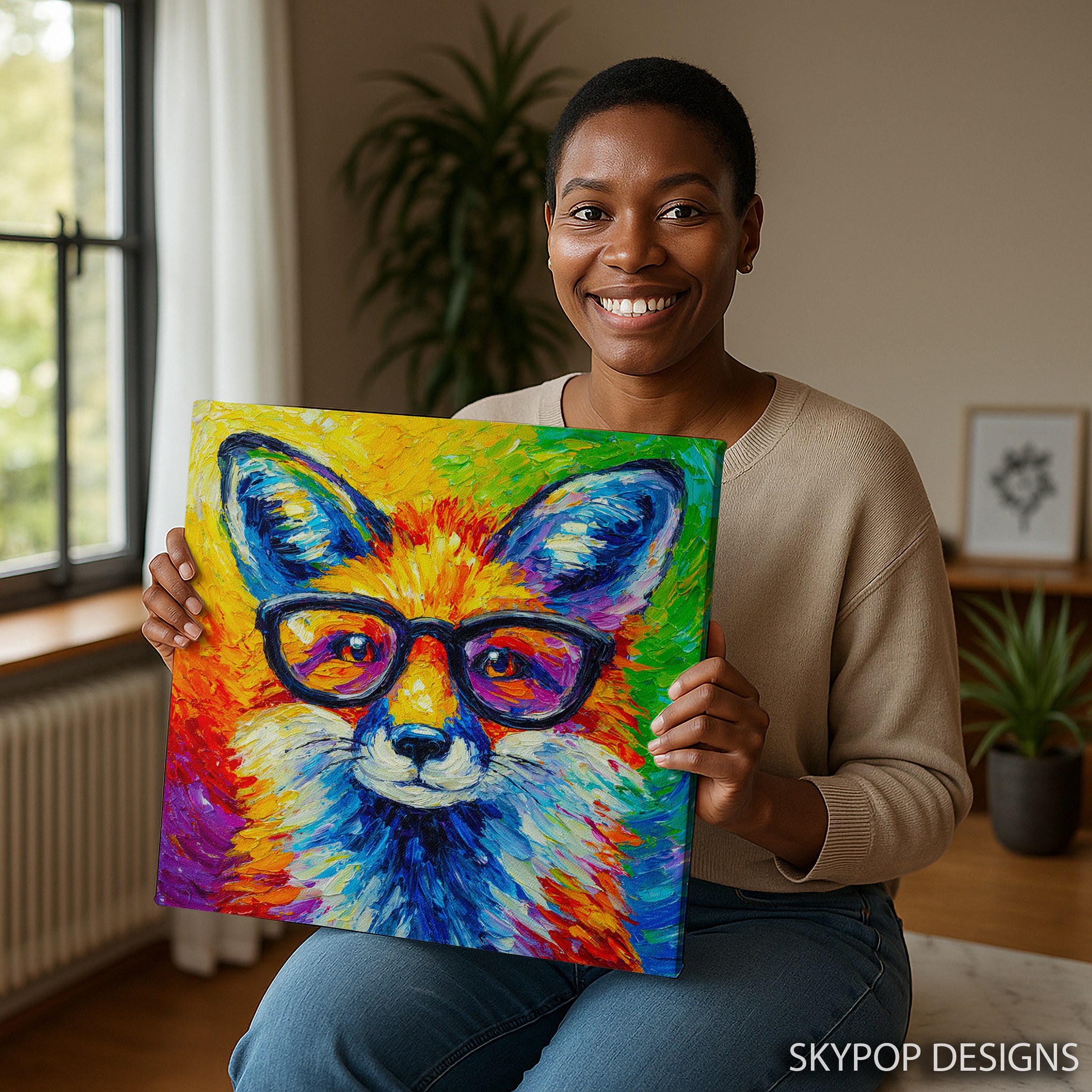 3.jpg Colorful Fox Art