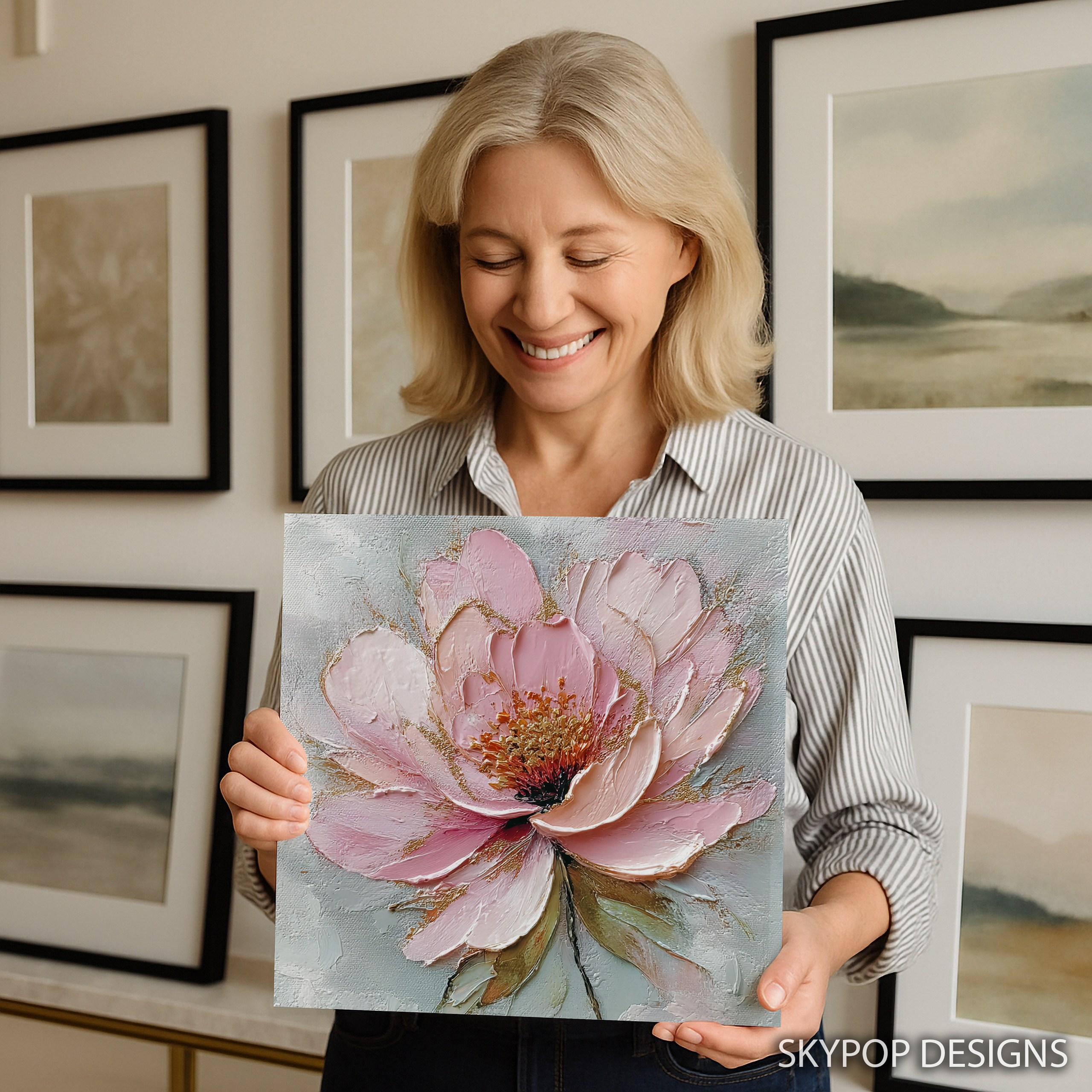 3.jpg Pink Peony Bloom Art