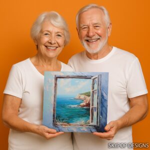 Coastal Window View Art