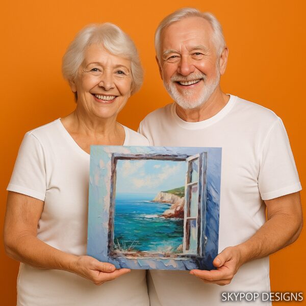 Coastal Window View Art
