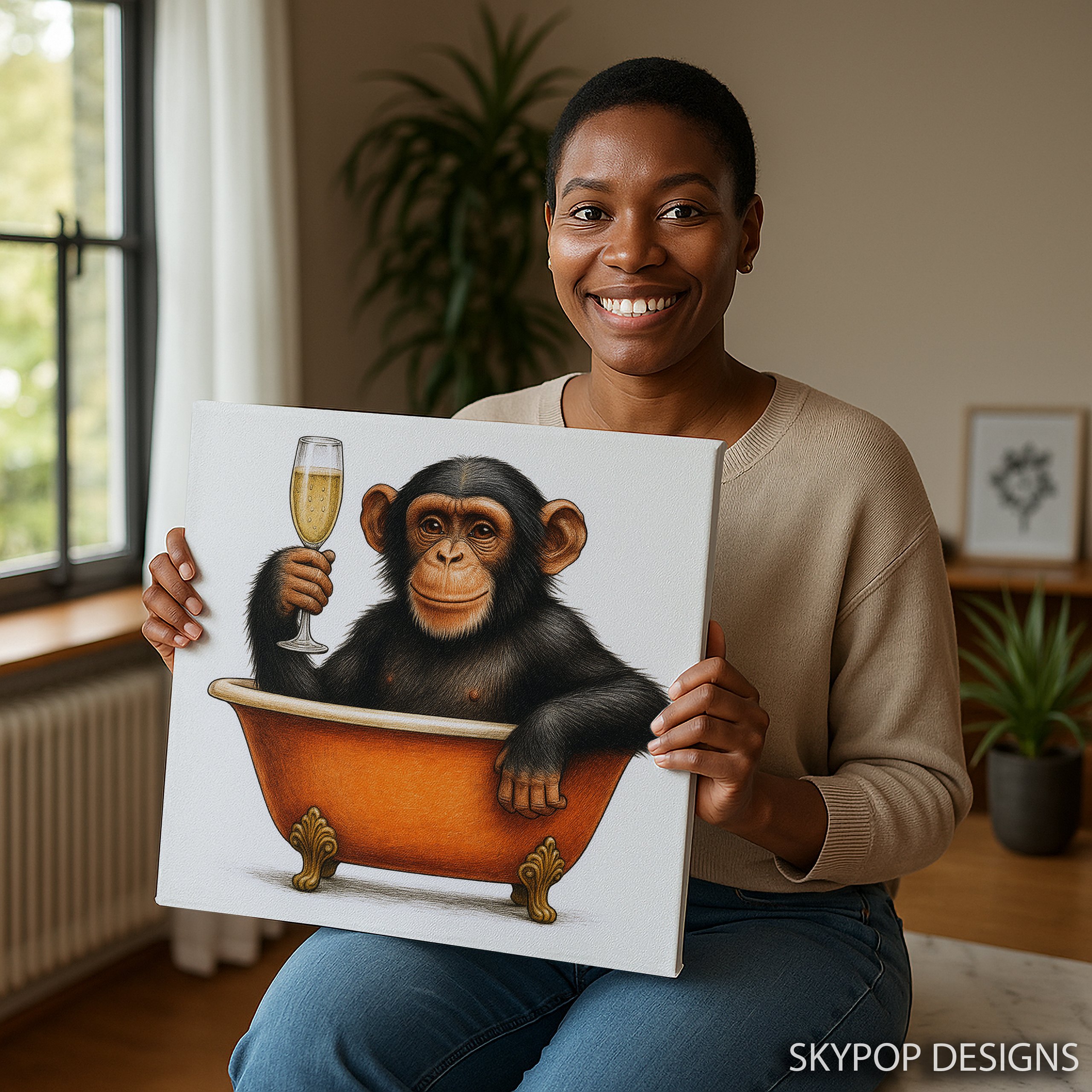 3.jpg Chimpanzee Art