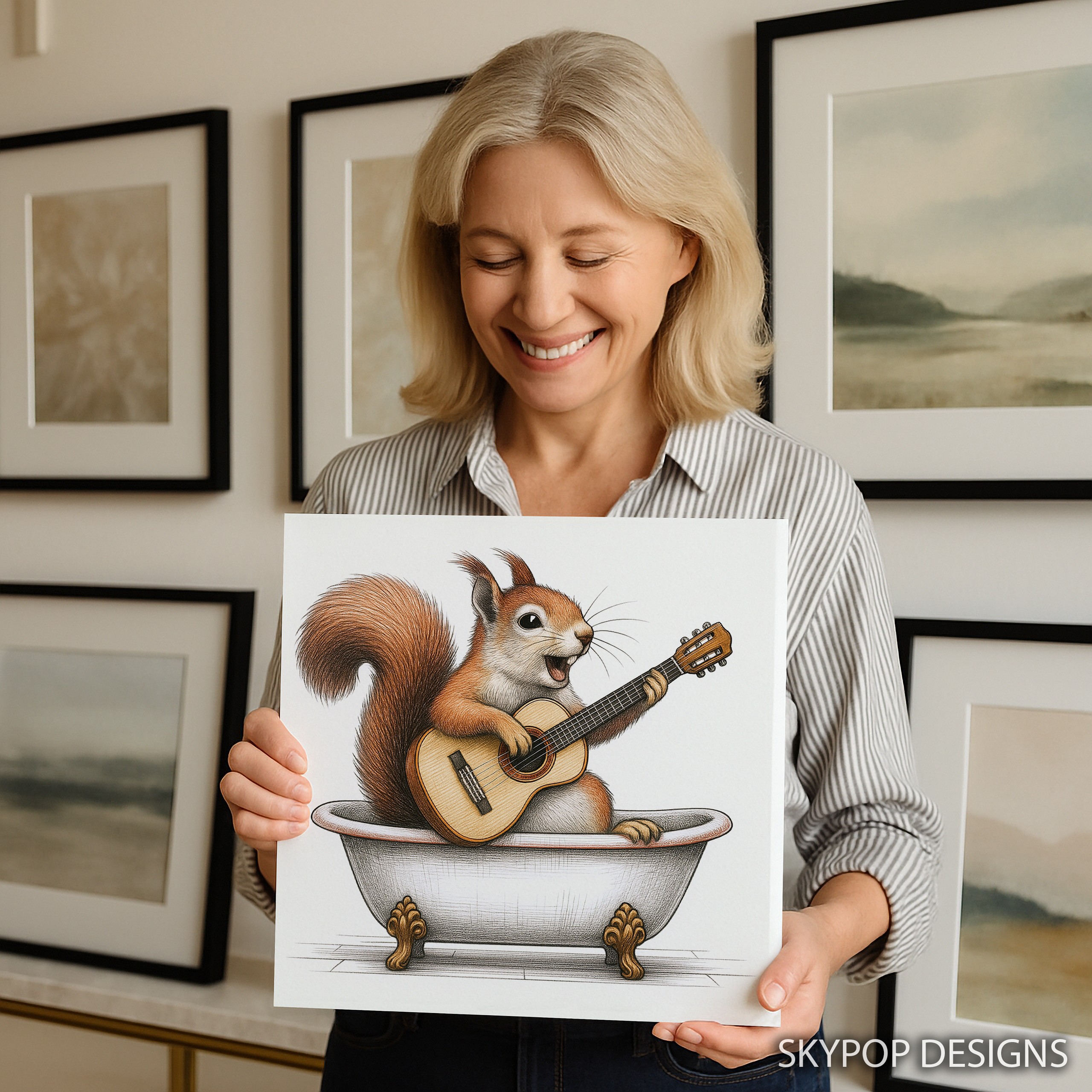 3.jpg Squirrel Guitar Art