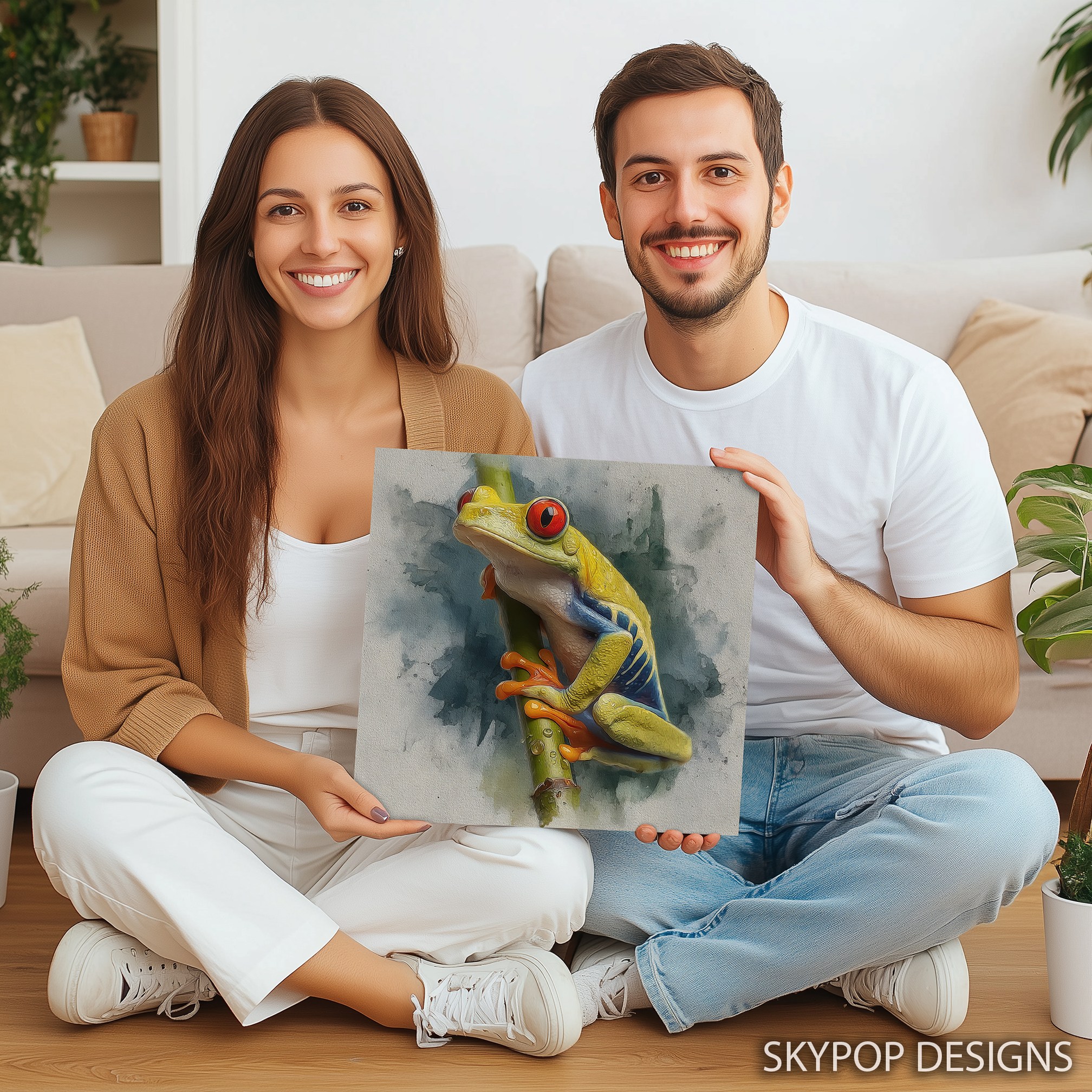3.jpg Red-Eyed Tree Frog Art