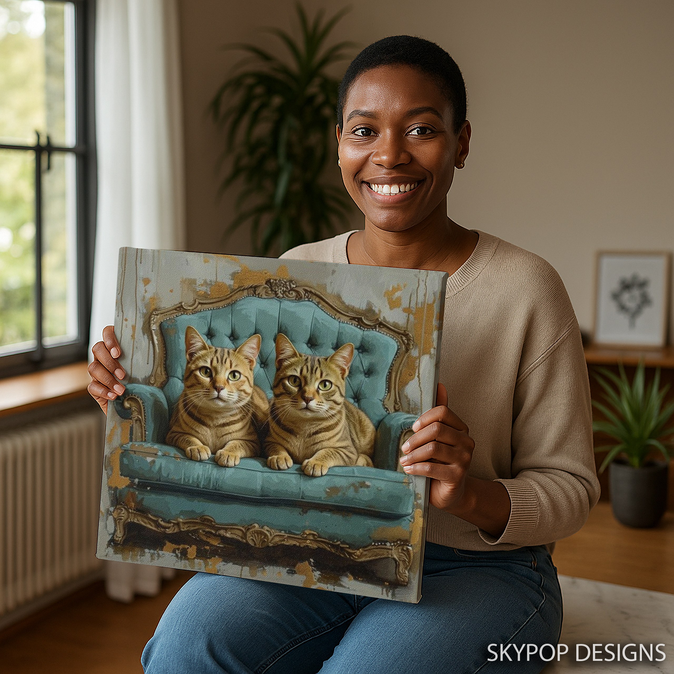 3.jpg Twin Cats Art