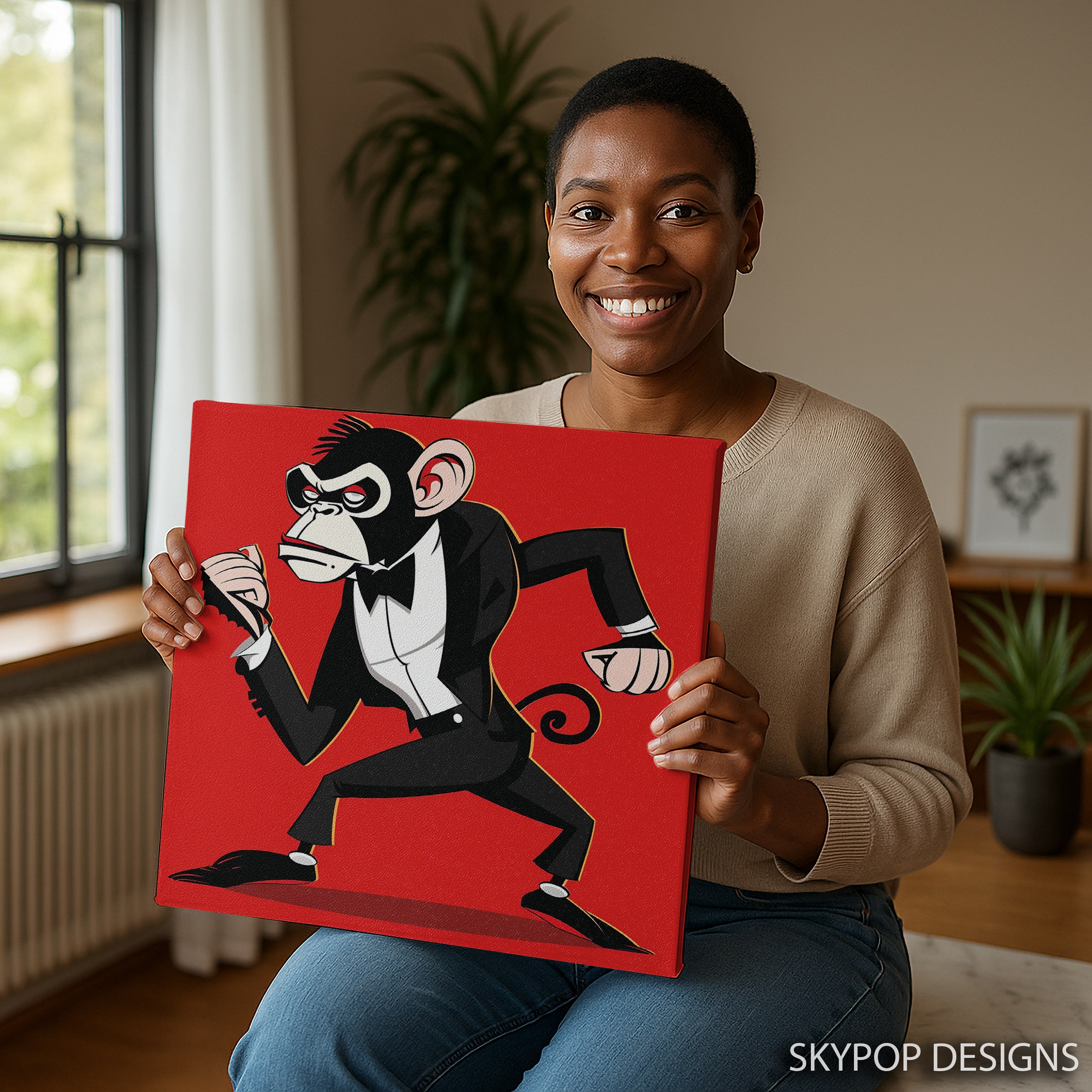 3.jpg Suave Chimp Art