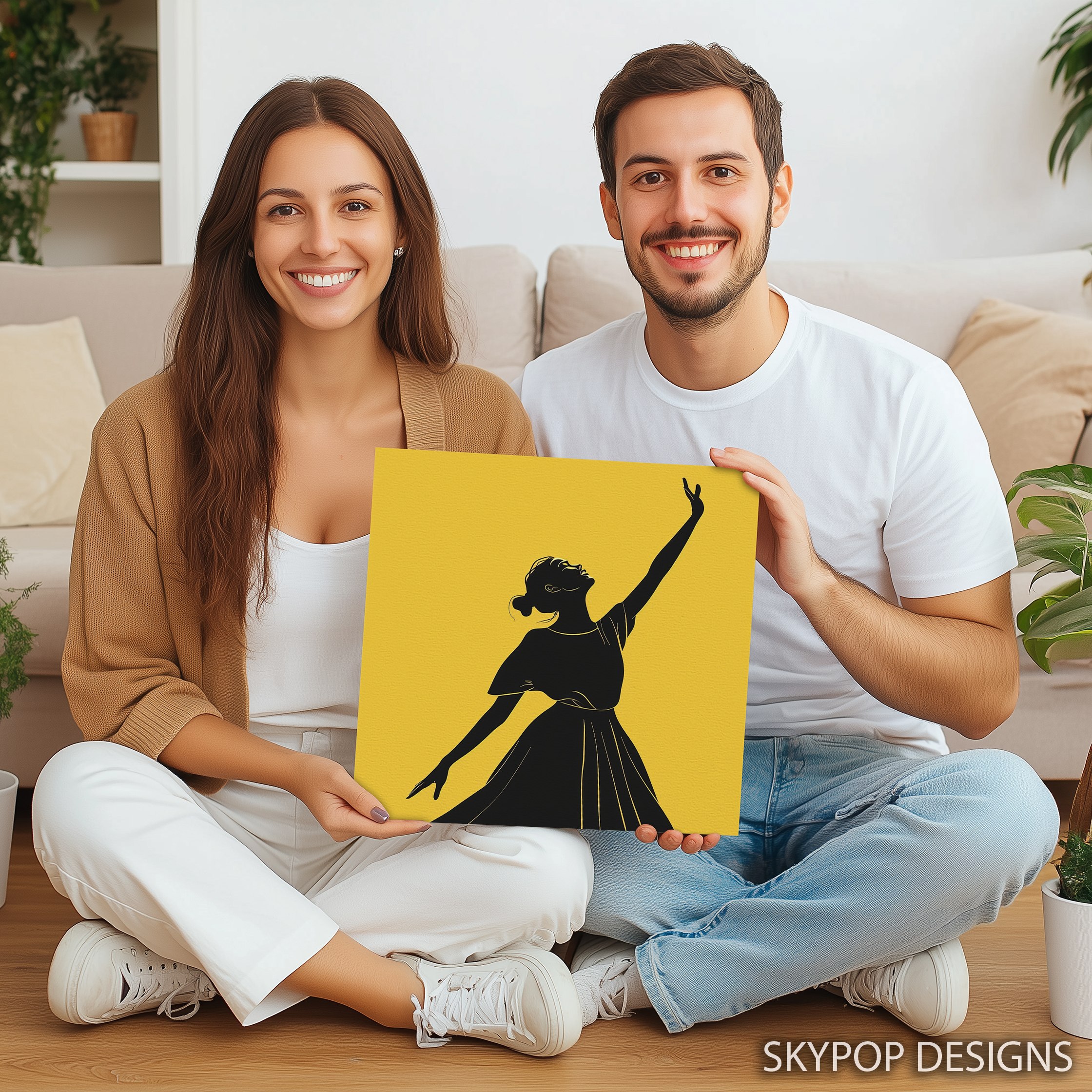 3.jpg Joyful Dancer Silhouette Art
