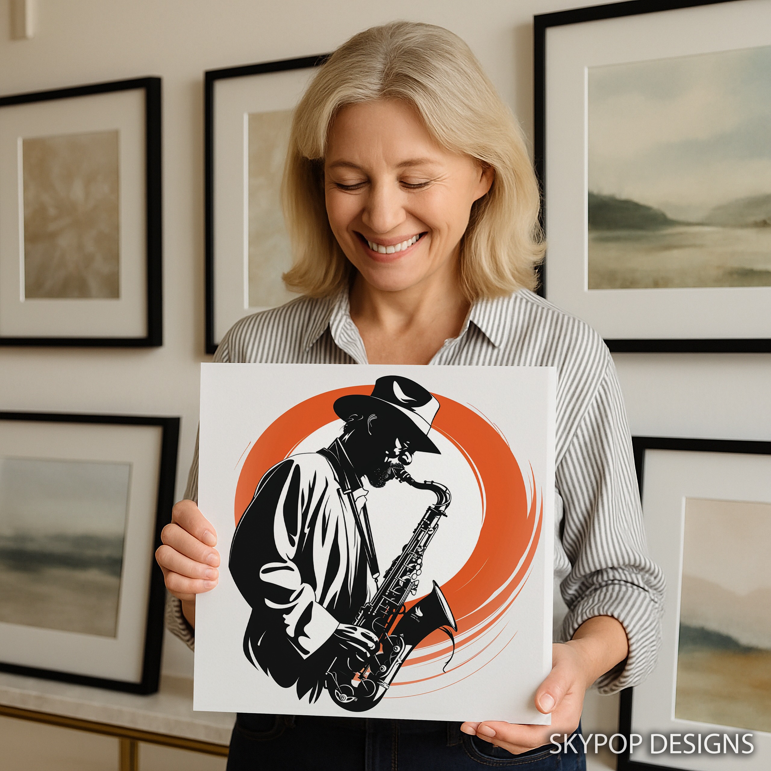 3.jpg Jazz Saxophonist Art