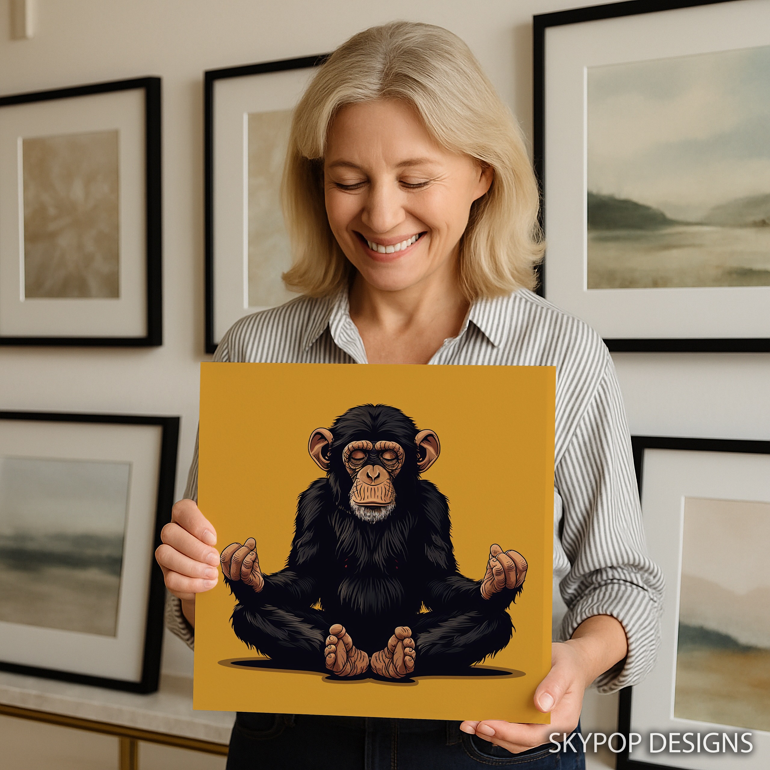 3.jpg Chimpanzee Art