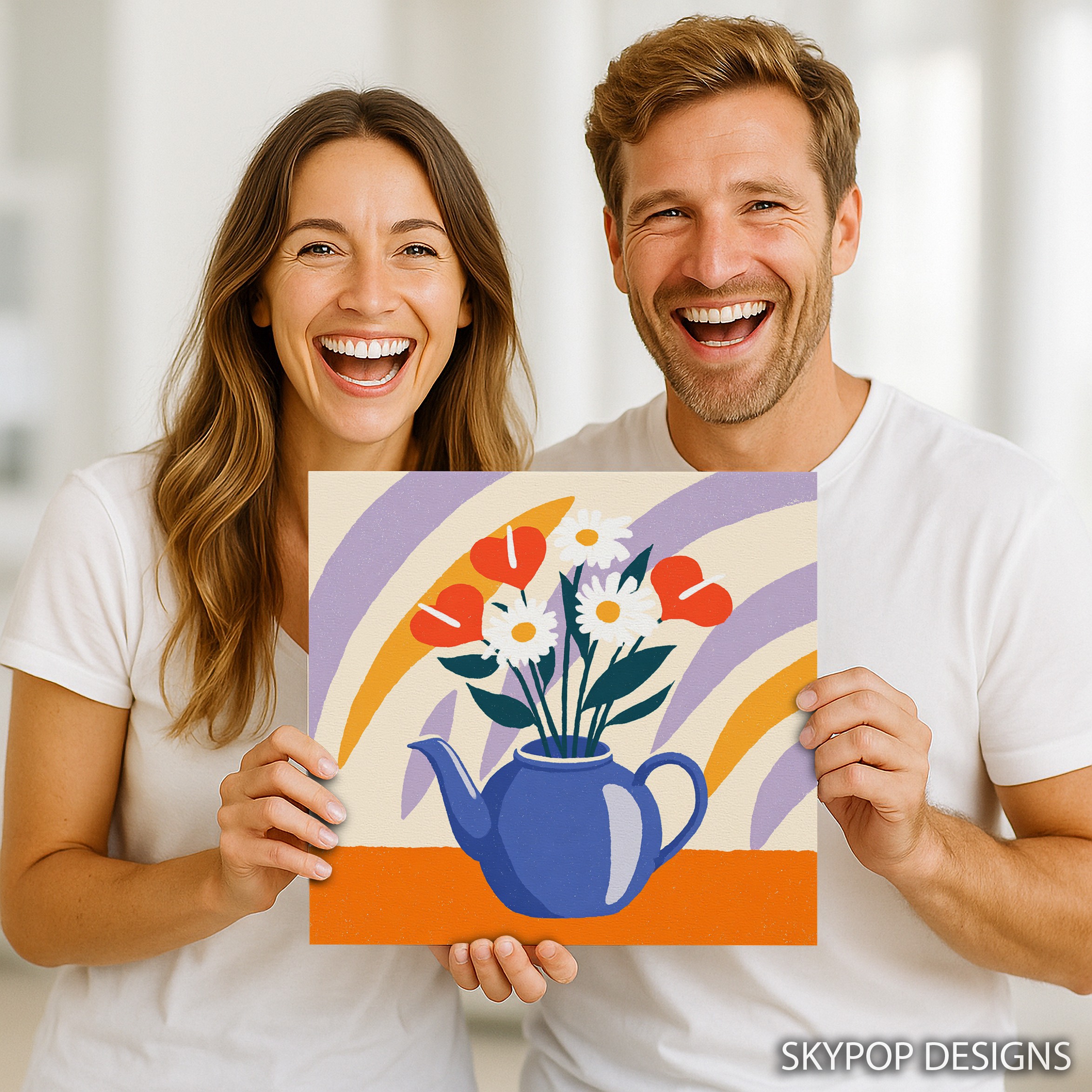 3.jpg Teapot Flower Bouquet Art