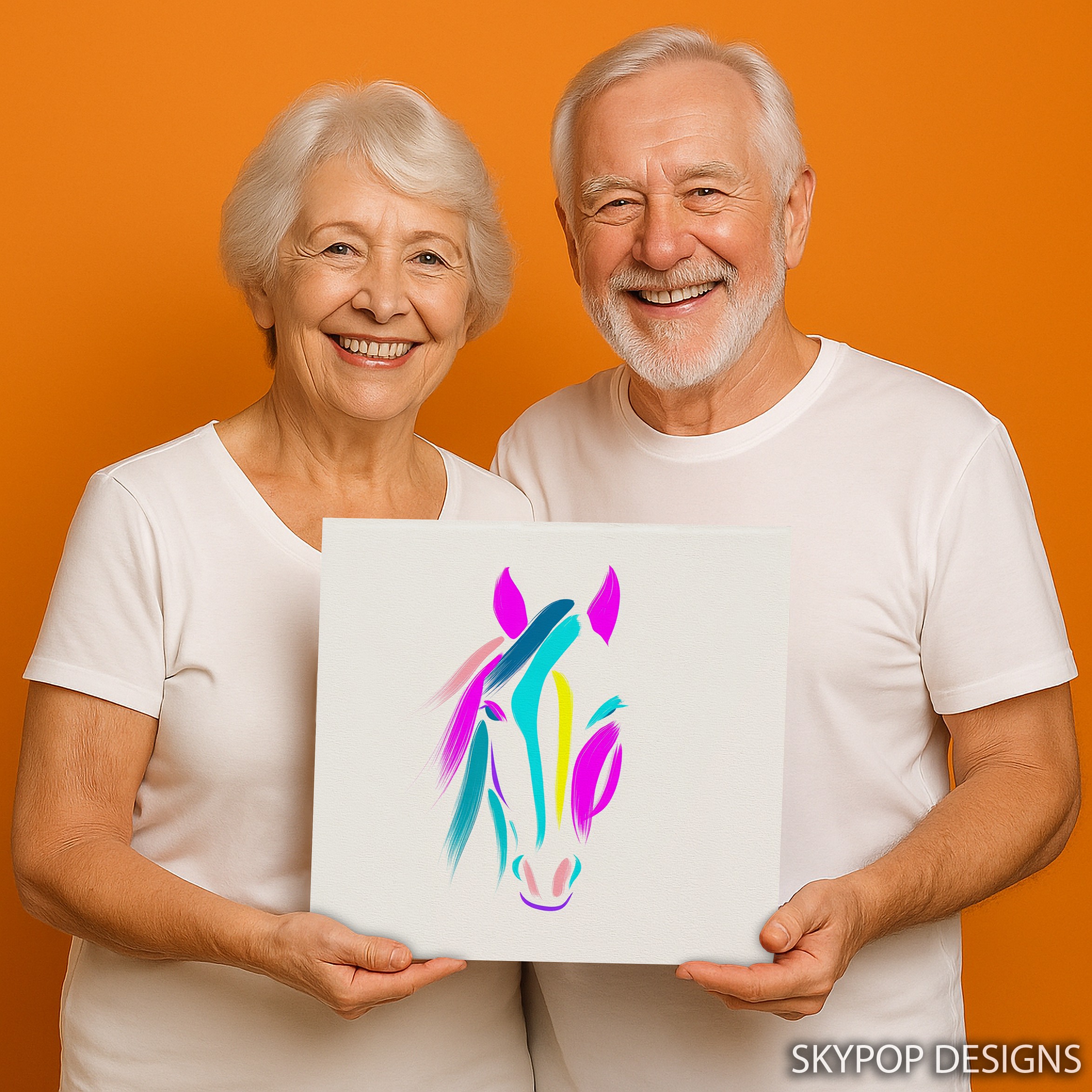 3.jpg Colorful Horse Art