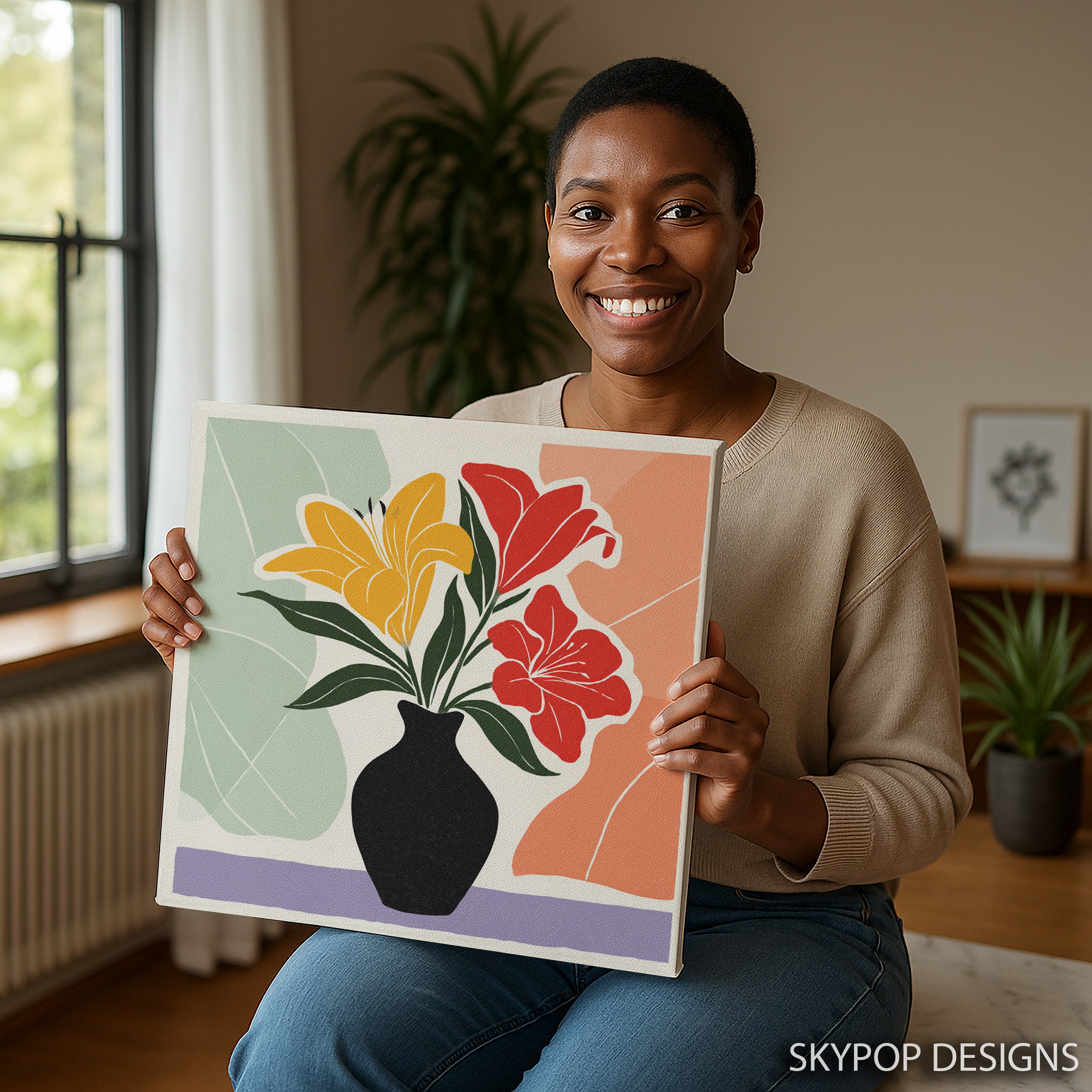 3.jpg Vibrant Lily Vase Art