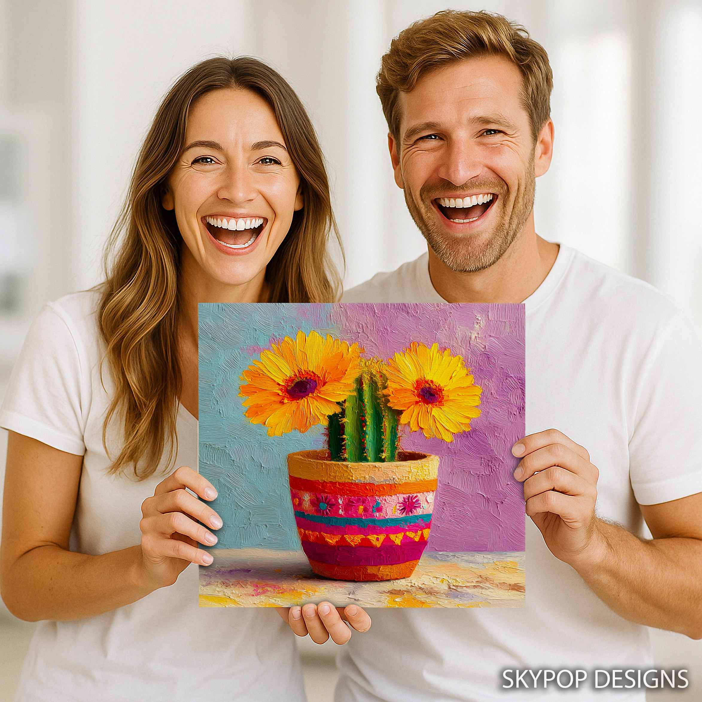 3.jpg Sunflower Cactus Art